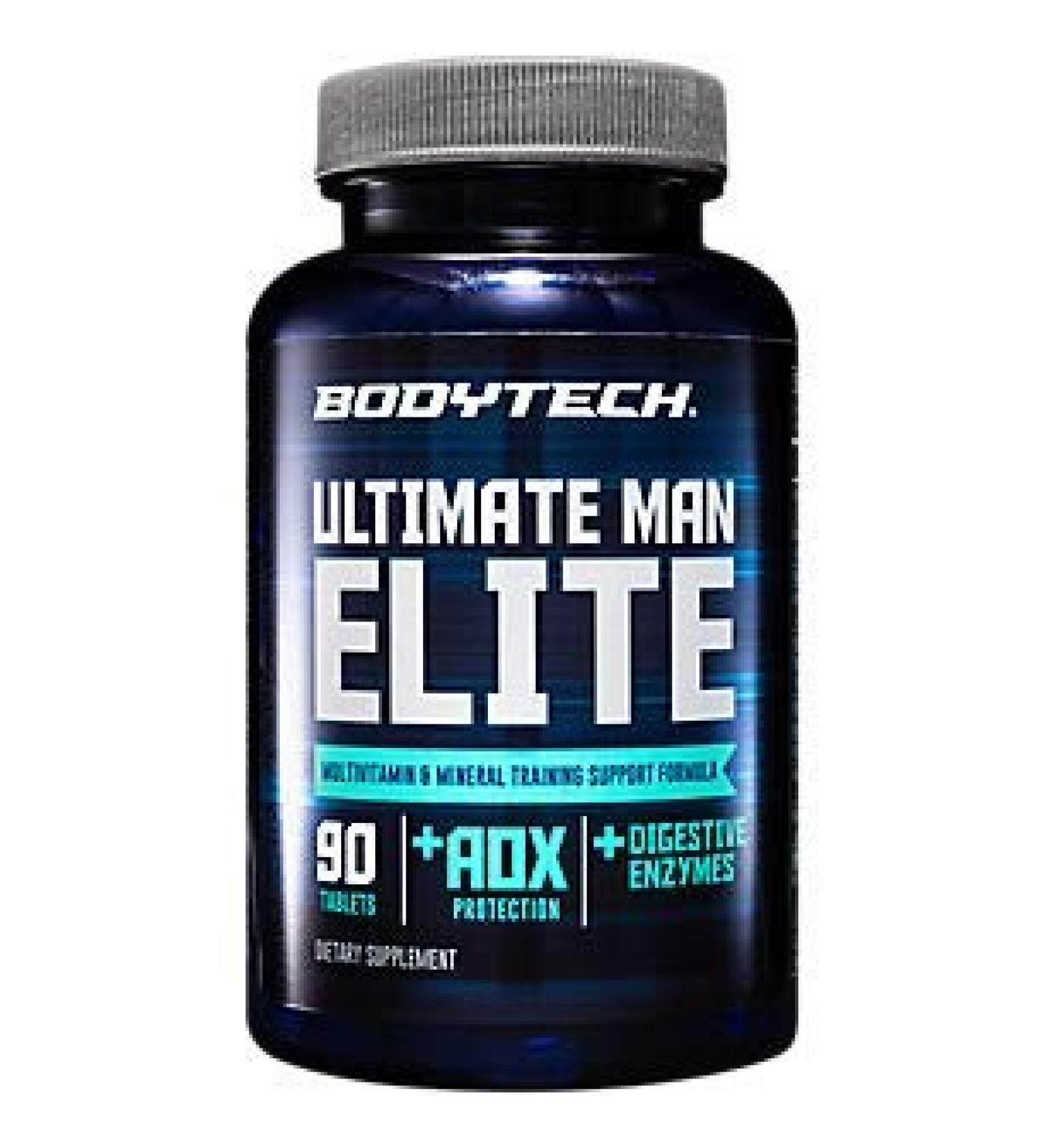 BODYTECH Ultimate Man Elite Multivitamin & Mineral Formula - 45 Servings (90 Tablets) - Buy Online on GoSupps.com