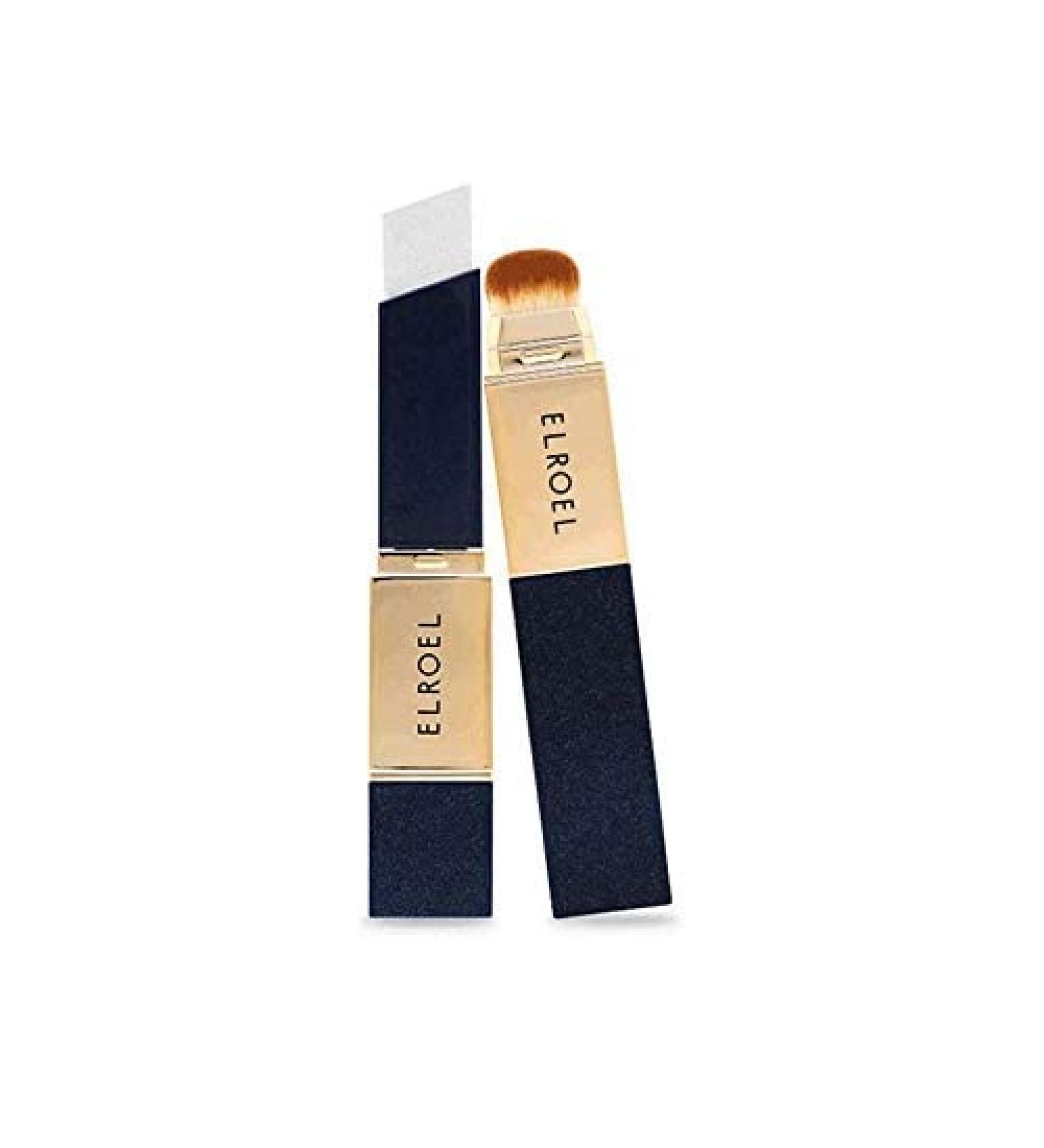 1PC ELROEL Blanc Cover Cream Foundation Concealer Stick With 1 End Makeup Brush SPF 50 PA +++  1 Step Get Perfect Base Makeup On the Go