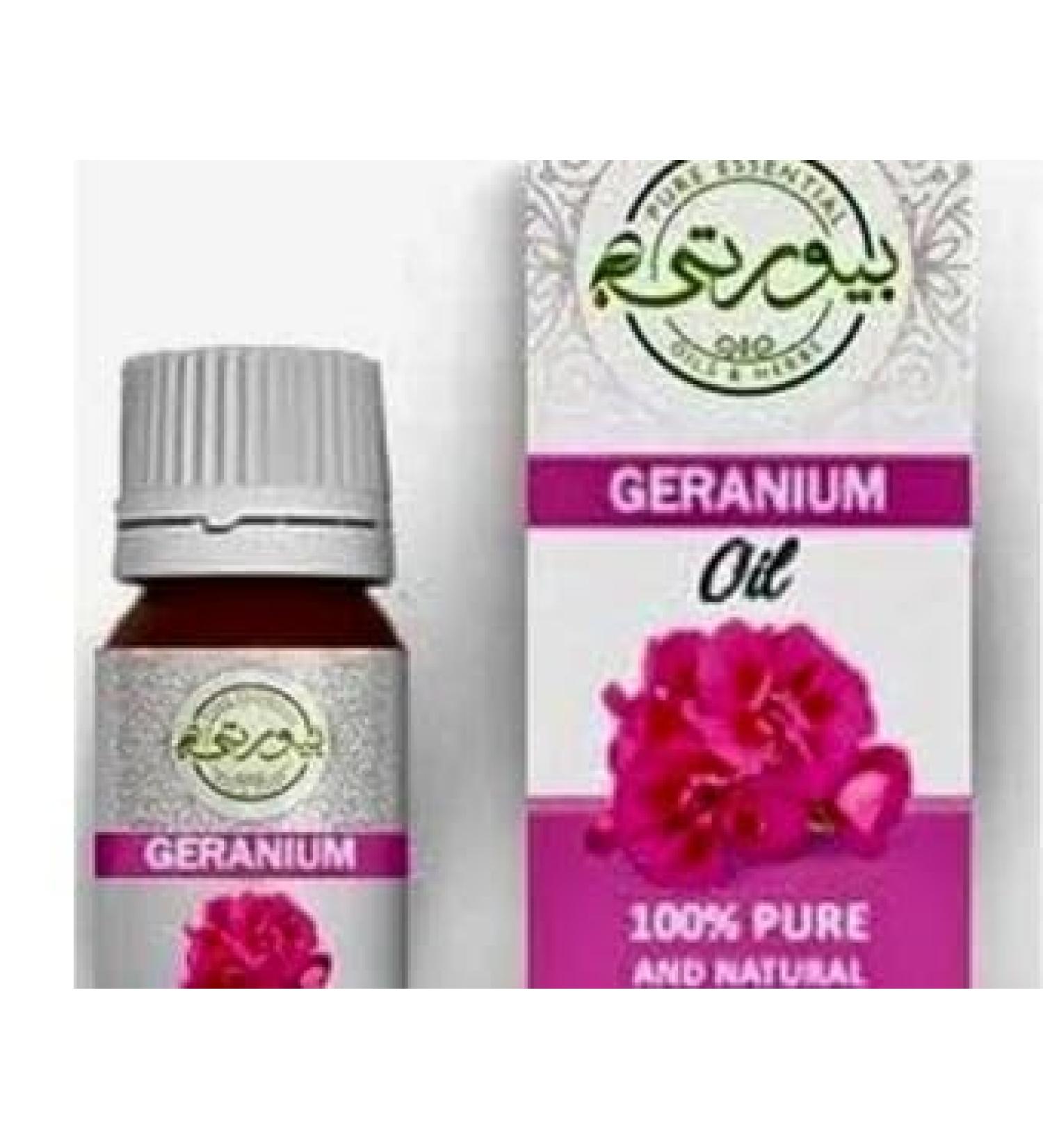 Pure Rose Geranium Essential Oil 30ml Natural Floral Aromatherapy Oil for Skin Care and Massage