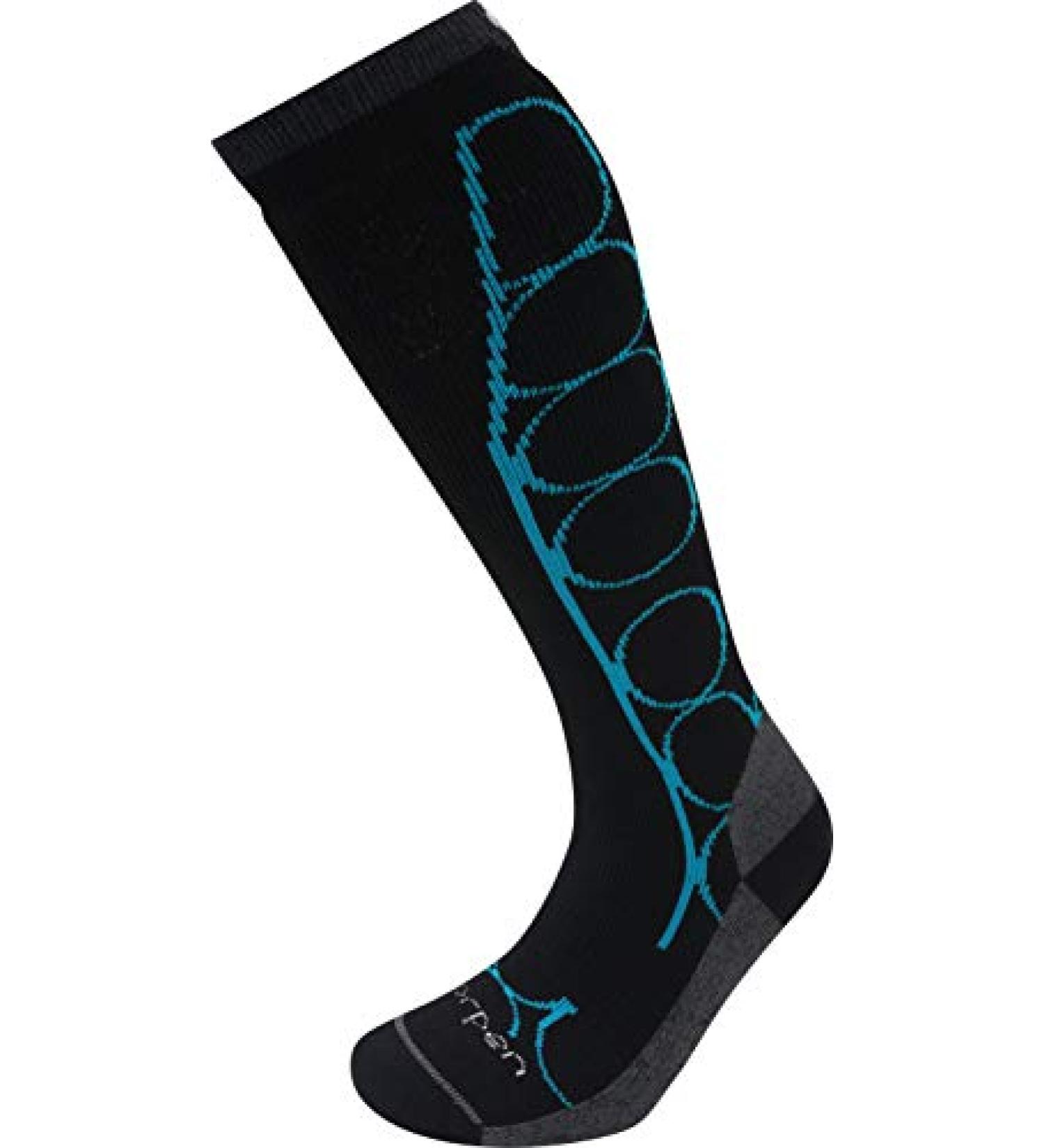 Lorpen Women's T2 Ski Midweight Socks Small Turquoise