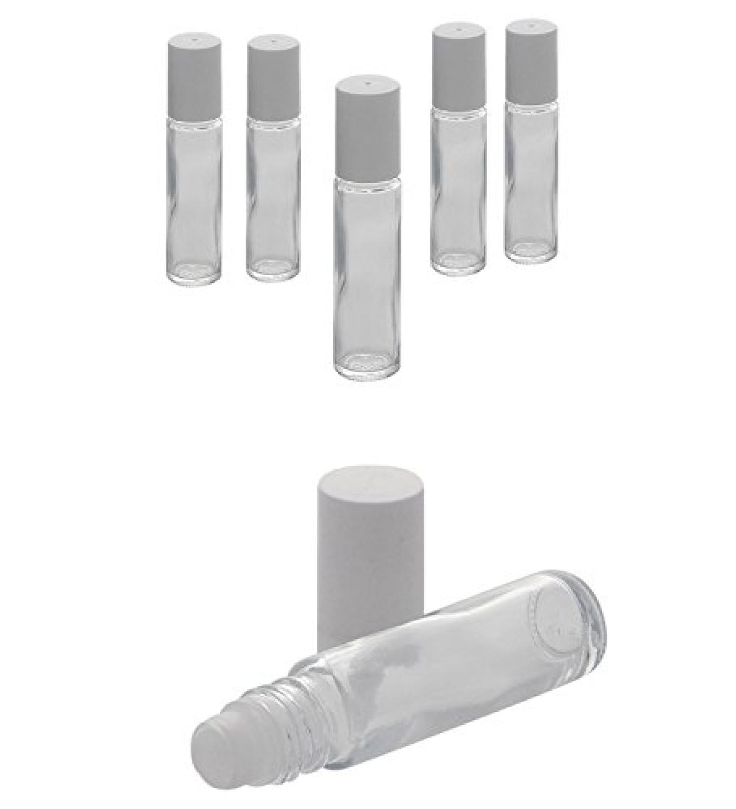 Buy Kosmetex 10ml Clear Glass Roll-On Deodorant Stick Bottles Self-Filling Deodorant Roller Pack of 6 for Travel & Home Use - Buy Online on GoSupps.com