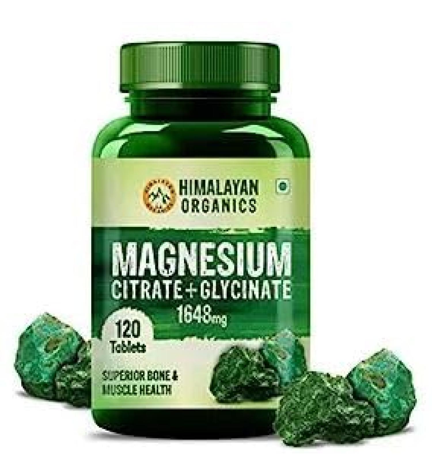 Magnesium Citrate Glycinate Oxide Complex Supplement - 120 Tablets | Supports Sugar Level, Heart Health & Strong Bones for Men & Women - Buy Online on GoSupps.com