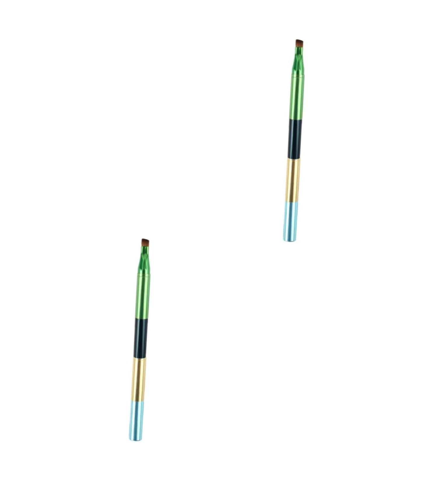 FOMIYES 2pcs Colorful Makeup Brush Set - Eyelash Lip Gloss Concealer & Eyeshadow Brushes | International Shipping Available - Buy Online on GoSupps.com