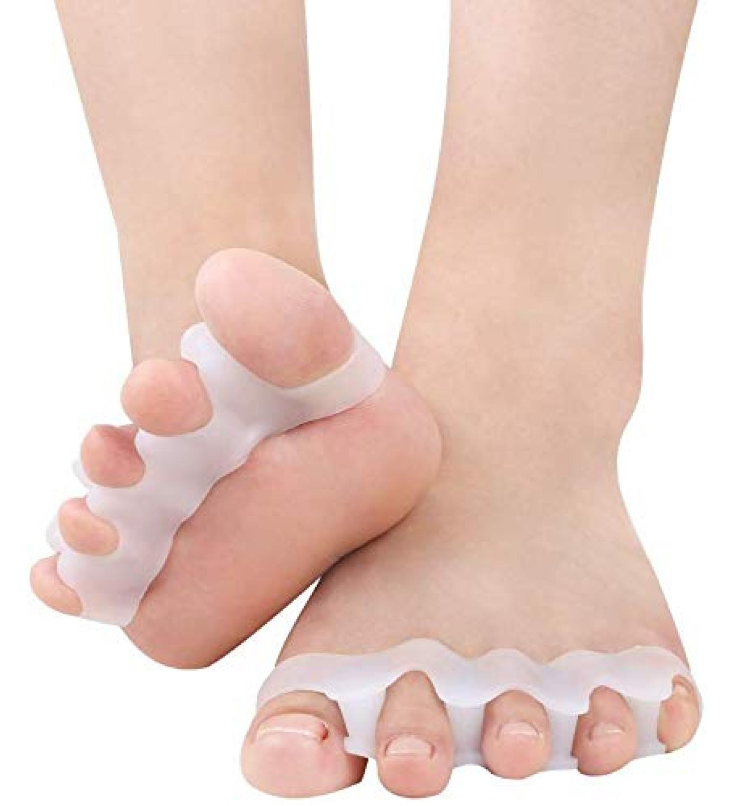 Pack of Gel Toe Separators for Big Toe Pain Relief - Unisex Foot Care Solution for Men & Women - International Shipping Available - Buy Online on GoSupps.com