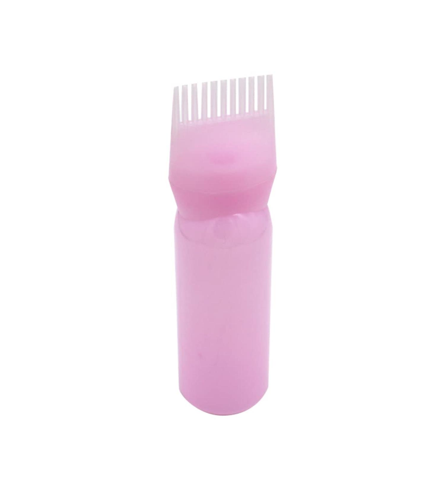 Hair Dye Bottle 160ML Shampoo Bottle Hair Comb Applicator Bottle Brush Bottle for Hair Dyeing Tool Style 3 Hair Oil Applicator Pink - Buy Online on GoSupps.com