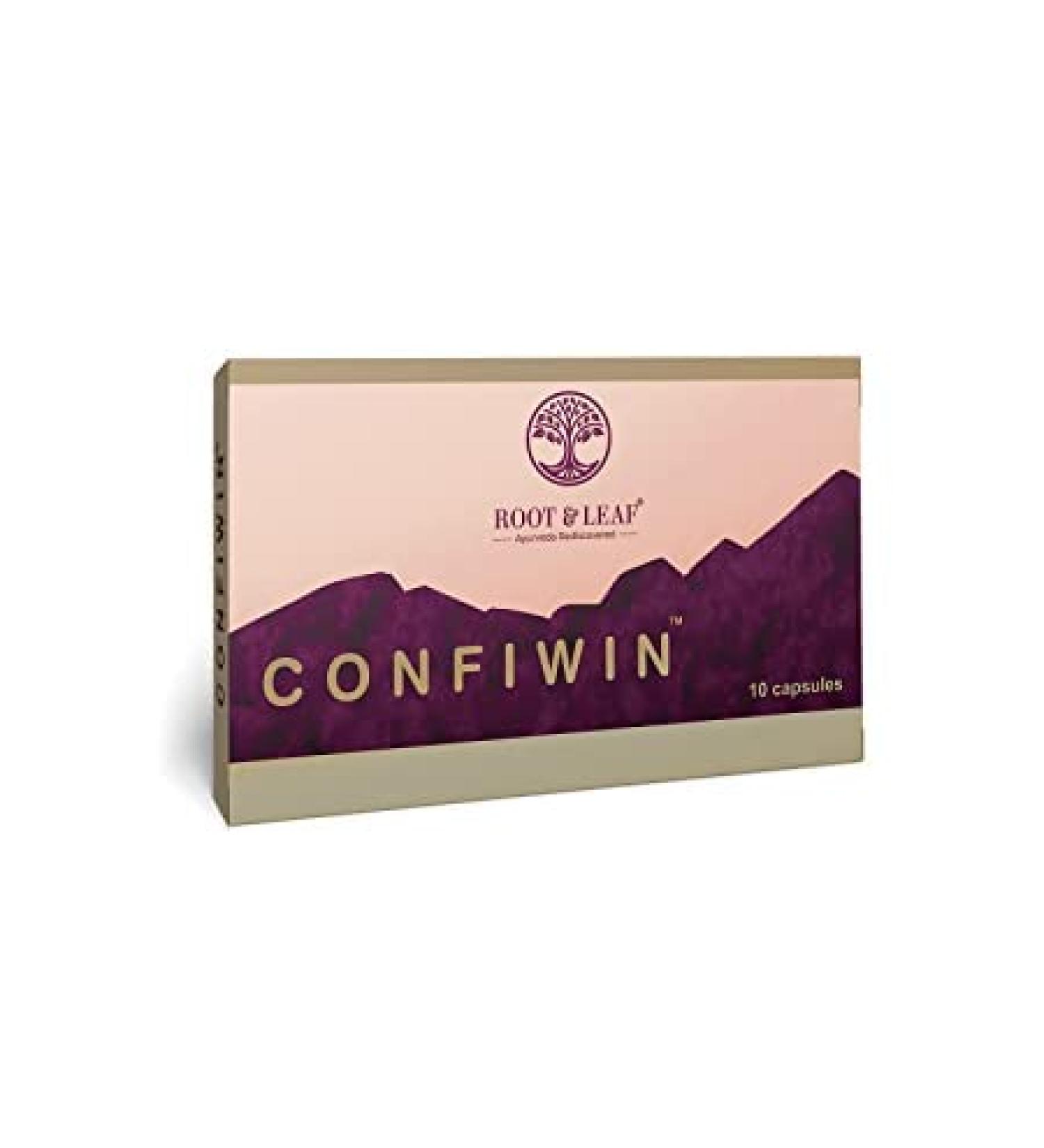 Root & Leaf Confiwin 10 Capsules - Improve Vitality and Vigour (Pack of 5)