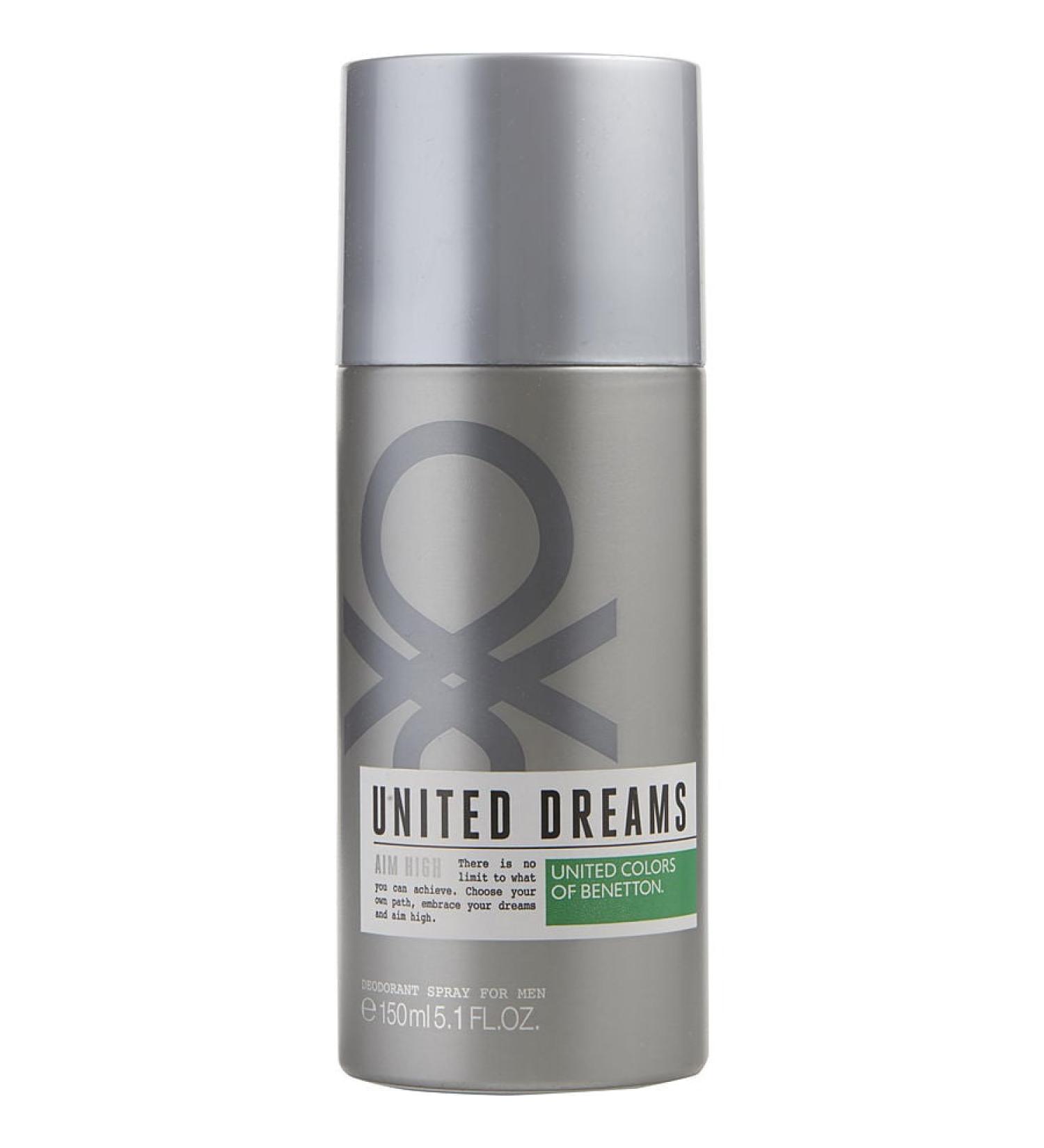 BENETTON UNITED DREAMS AIM HIGH by Benetton - DEODORANT SPRAY 5.1 OZ - MEN