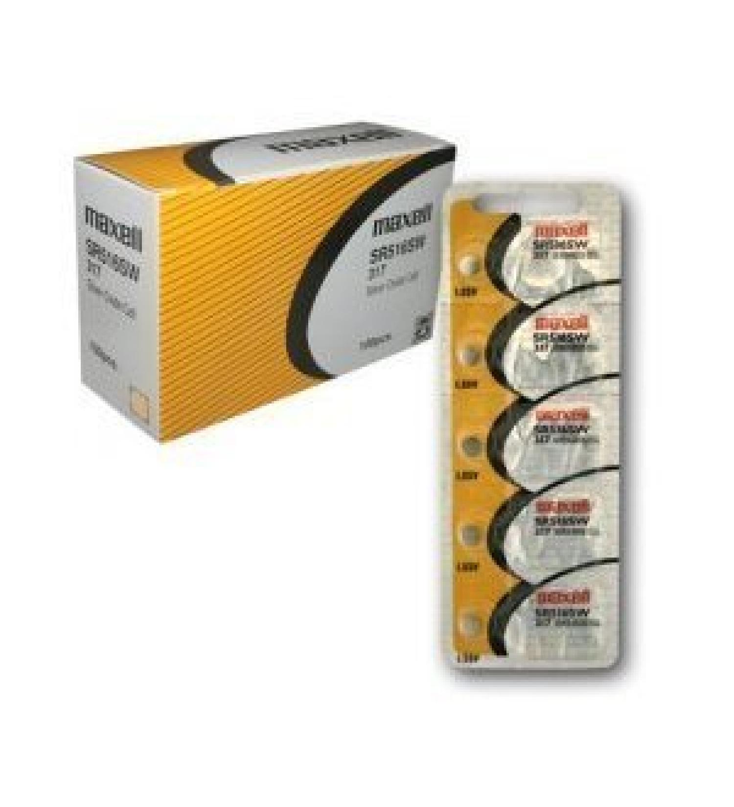 100 pcs Maxell SR516SW SR62 317 V317 Silver Oxide Watch Battery