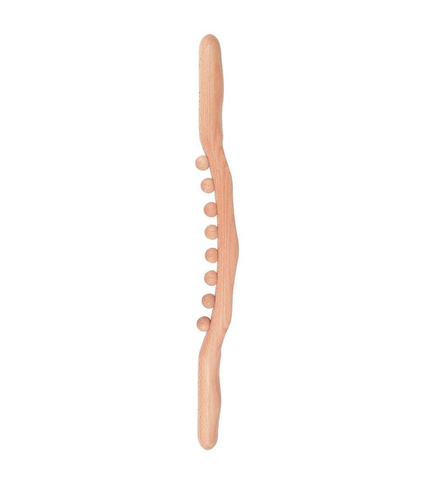 Mgizljj Wooden Massage Roller - Premium Beech Wood Full-Body Meridian Massage Rod for Muscle Relaxation & Health - Buy Online on GoSupps.com