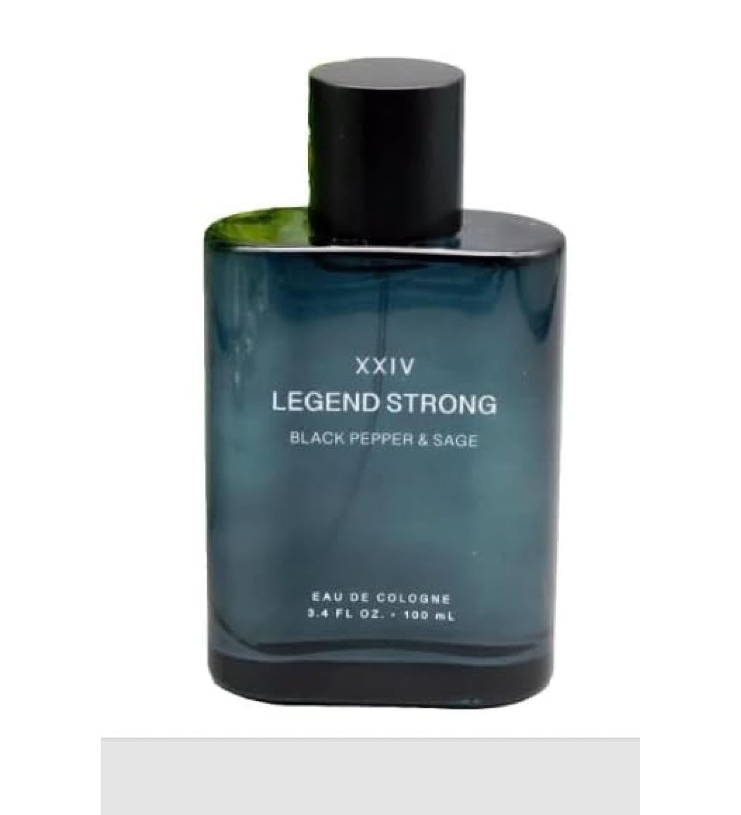 Tru Fragrance Legend Strong XXIV Black Pepper and Sage Eau De Cologne Spray 3.4 Fl Oz Unboxed