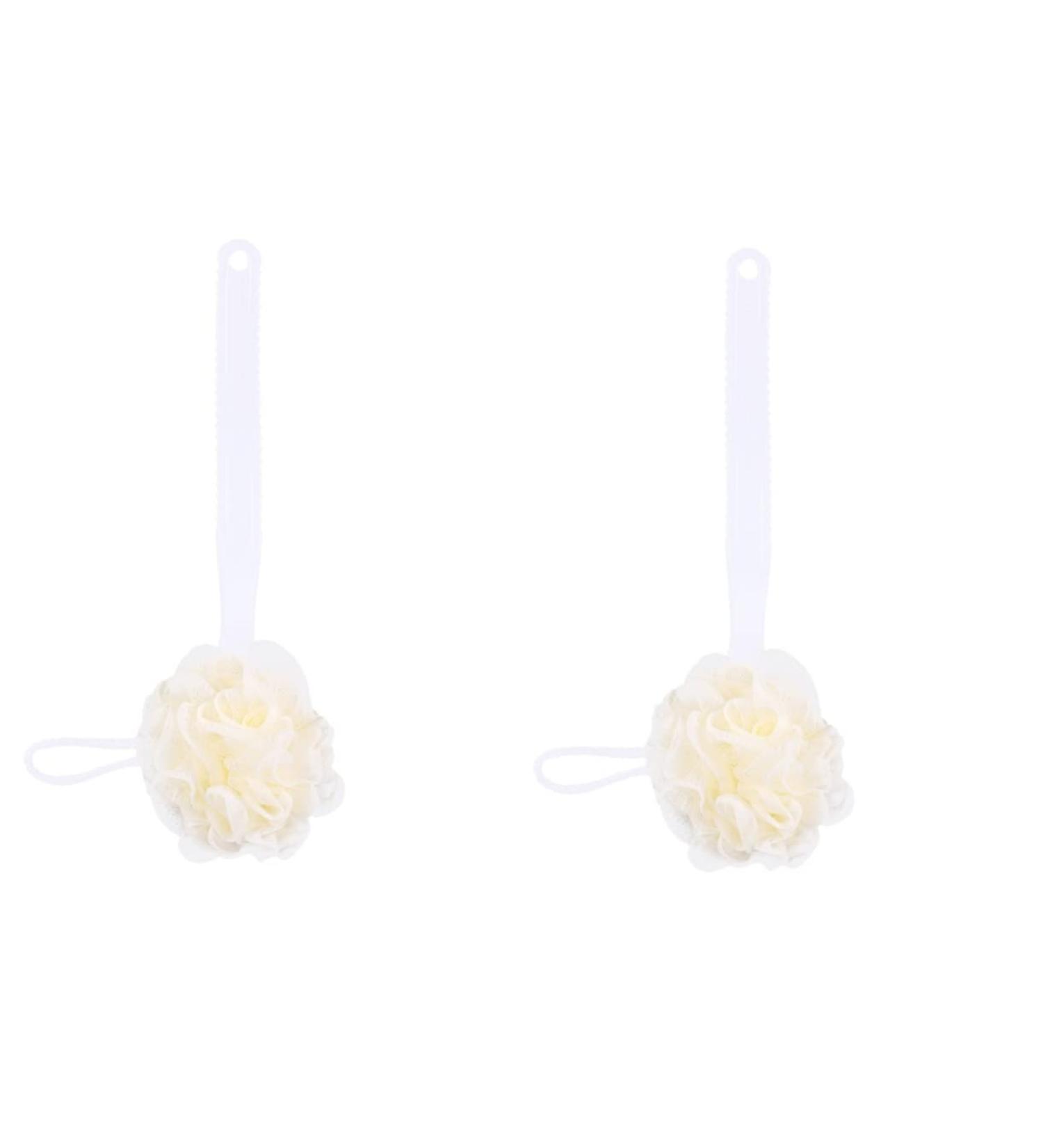 2pcs Healeved Back Scrubber Brushes with Handle - Soft Body Loofah for Shower Massage - Buy Online on GoSupps.com