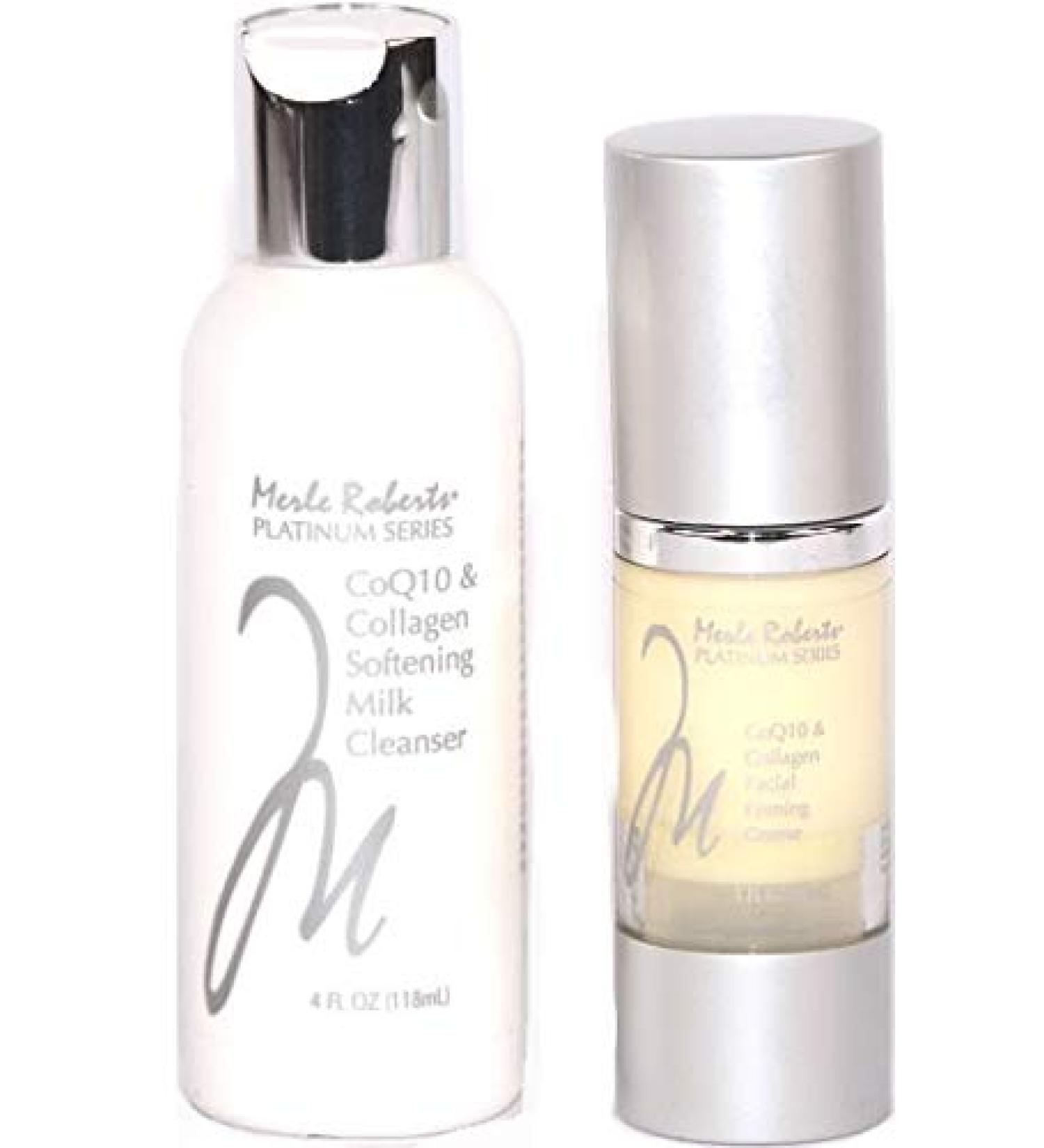 Merle Roberts 2 Pieces Softening Milk Cleanser & Facial Firming Creme Set