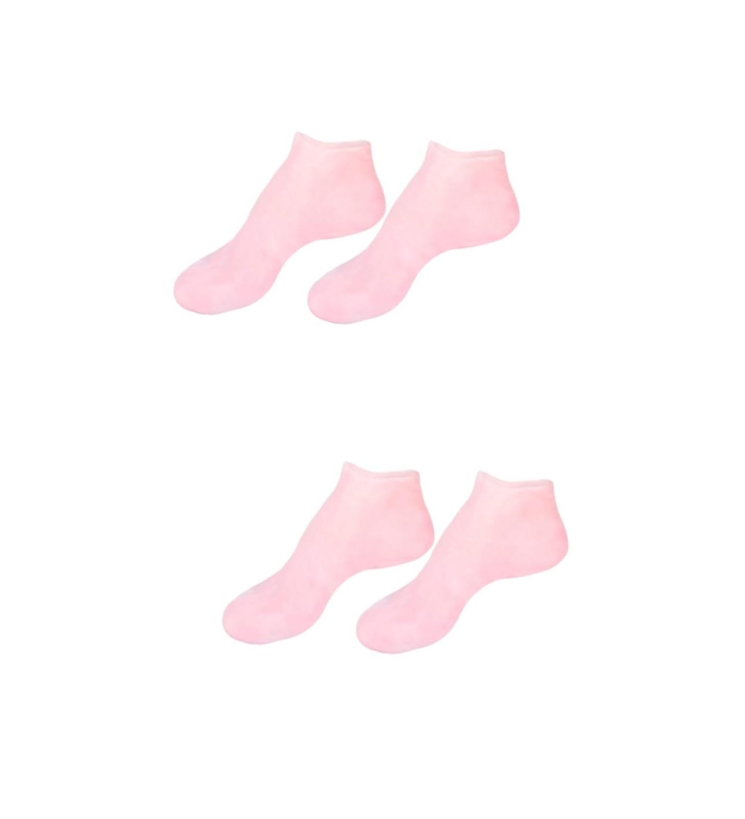 minkissy 2 Pairs Sock Booties for Women High Heels Gel Booties Skin Protect Soles Gel Spa Stocking Humidor Gel Skin Soles Sebs Sole Pads Foot Short Boots Essential Oil Lotion Women's Pink - Buy Online on GoSupps.com