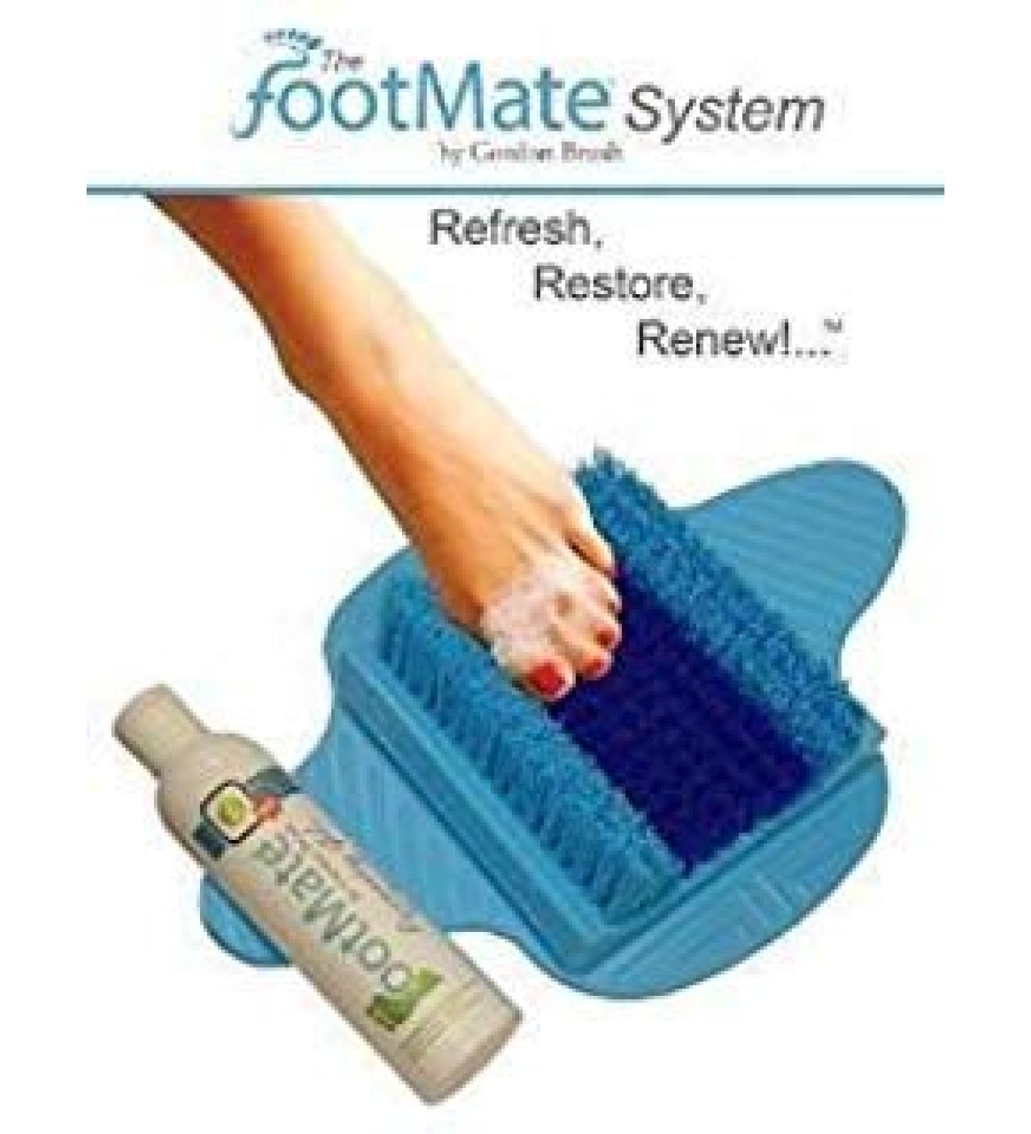 Footmate System Foot Scrubber w/Rejuvenating Gel (Blue with Blue on Blue)