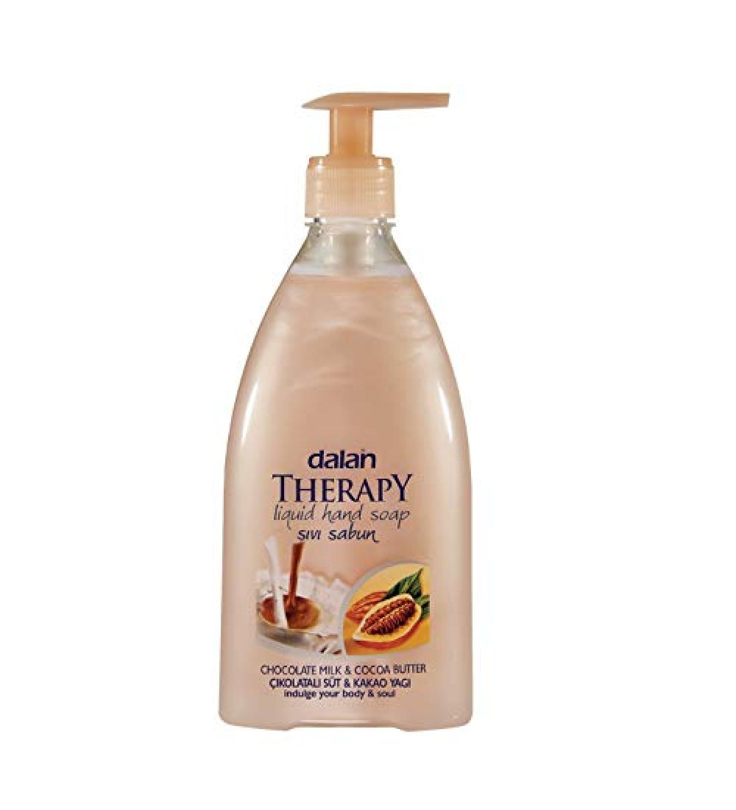 Dalan Dalan Therapy 6-pack of liquid hand soap bottles - Chocolate Milk and Cocoa Butter - 400 ml