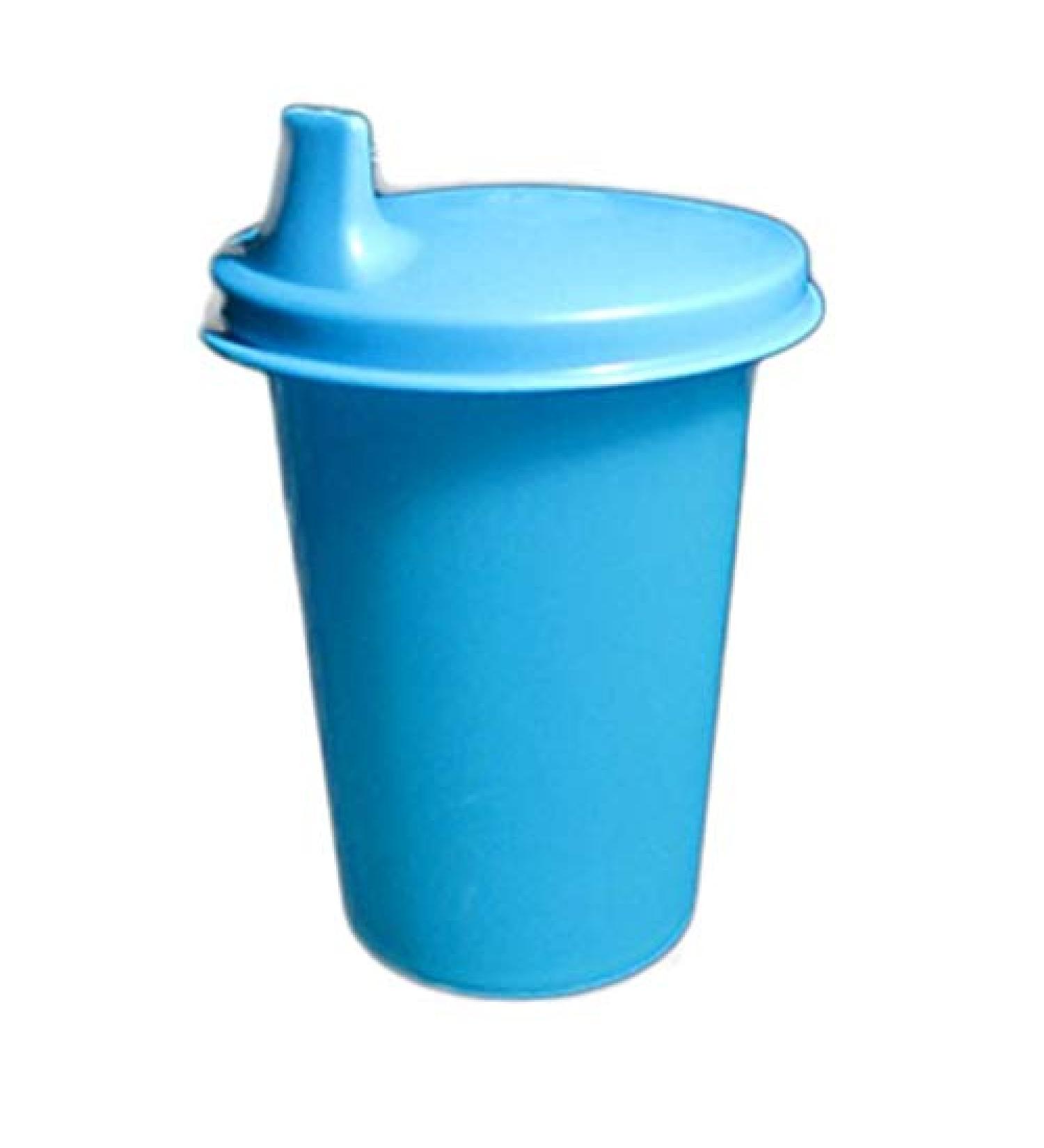 1 Tupperware Classic Sheer Blue Bell Tumbler Sippy Cup Blue Sipper Seal