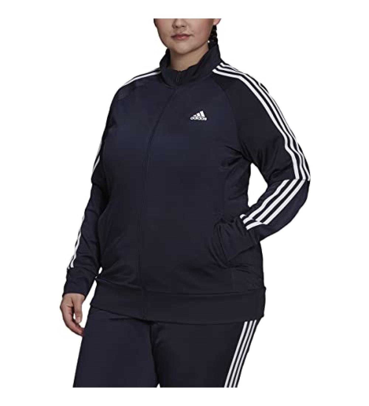 adidas Women's Plus Size Essentials Warm-up Track Top 2X - Legend Ink - Buy Online on GoSupps.com