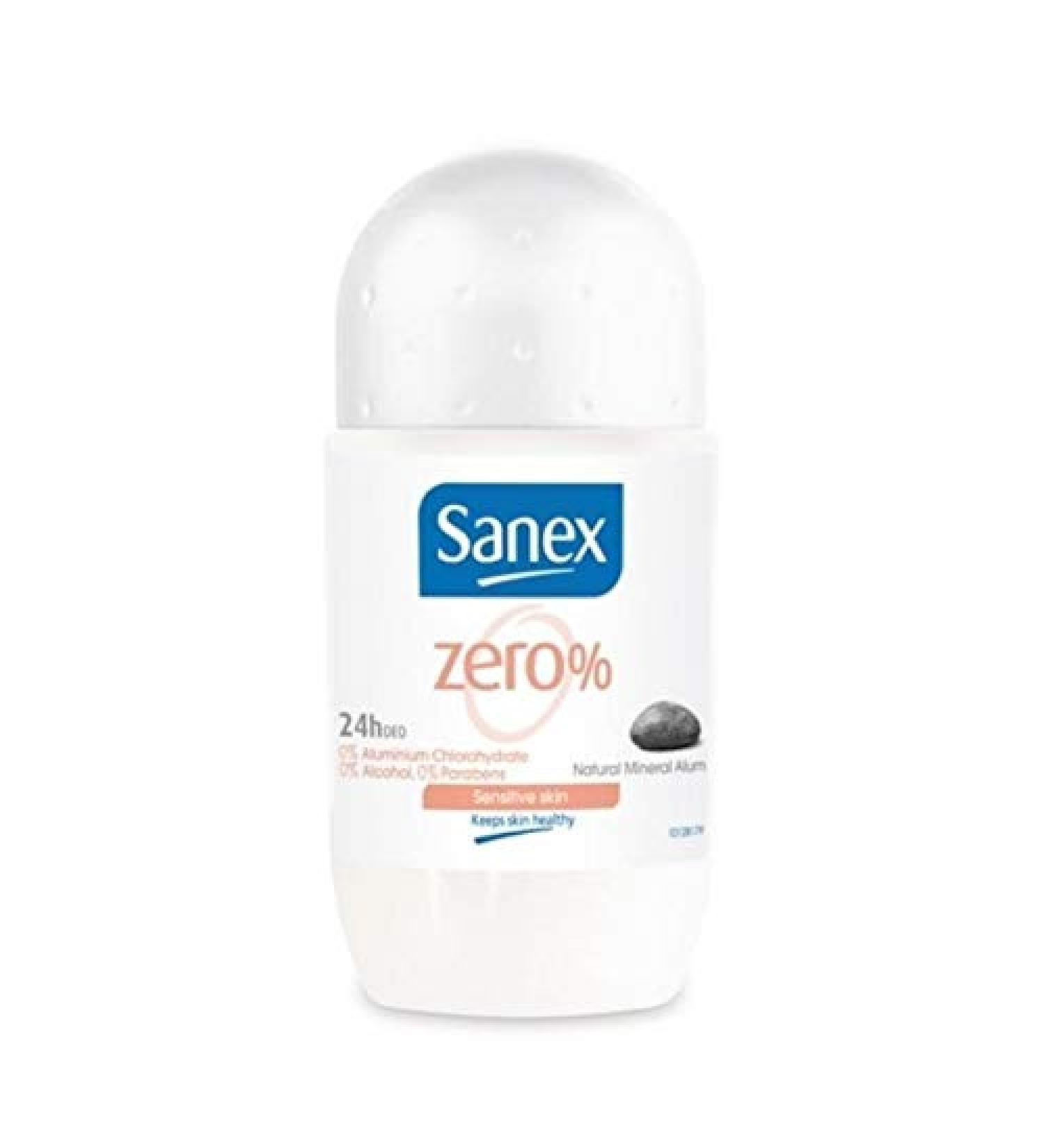 Sanex Sanex Roll-on deodorant "Zero% Sensitive" for sensitive skin 50 ml Pack of 3