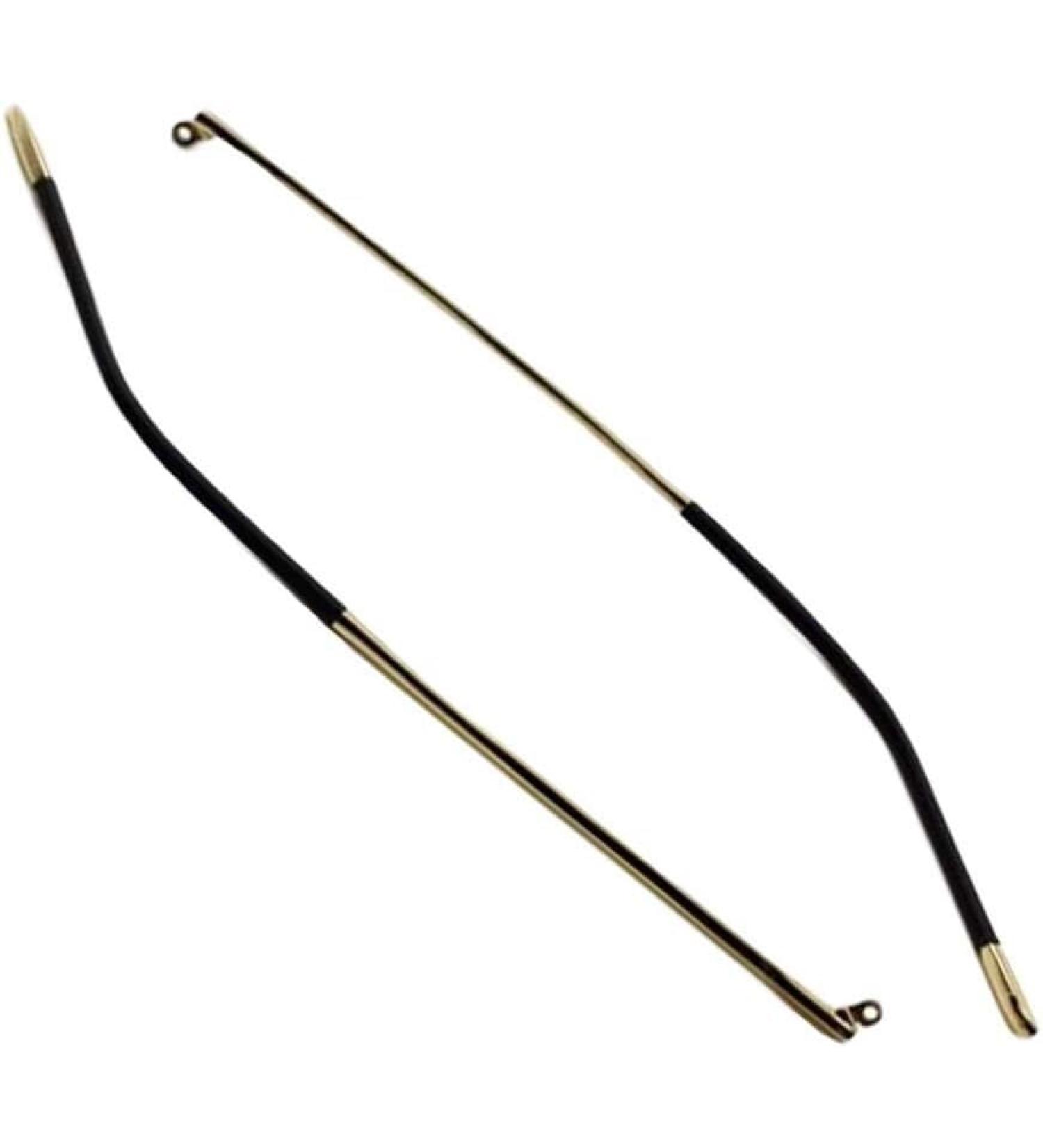 EFARMA Eyeglass Replacement Arm Leg Eyeglass Accessories 1 Pair Vintage Metal Frame Replacement Temples for Eyeglasses Gold
