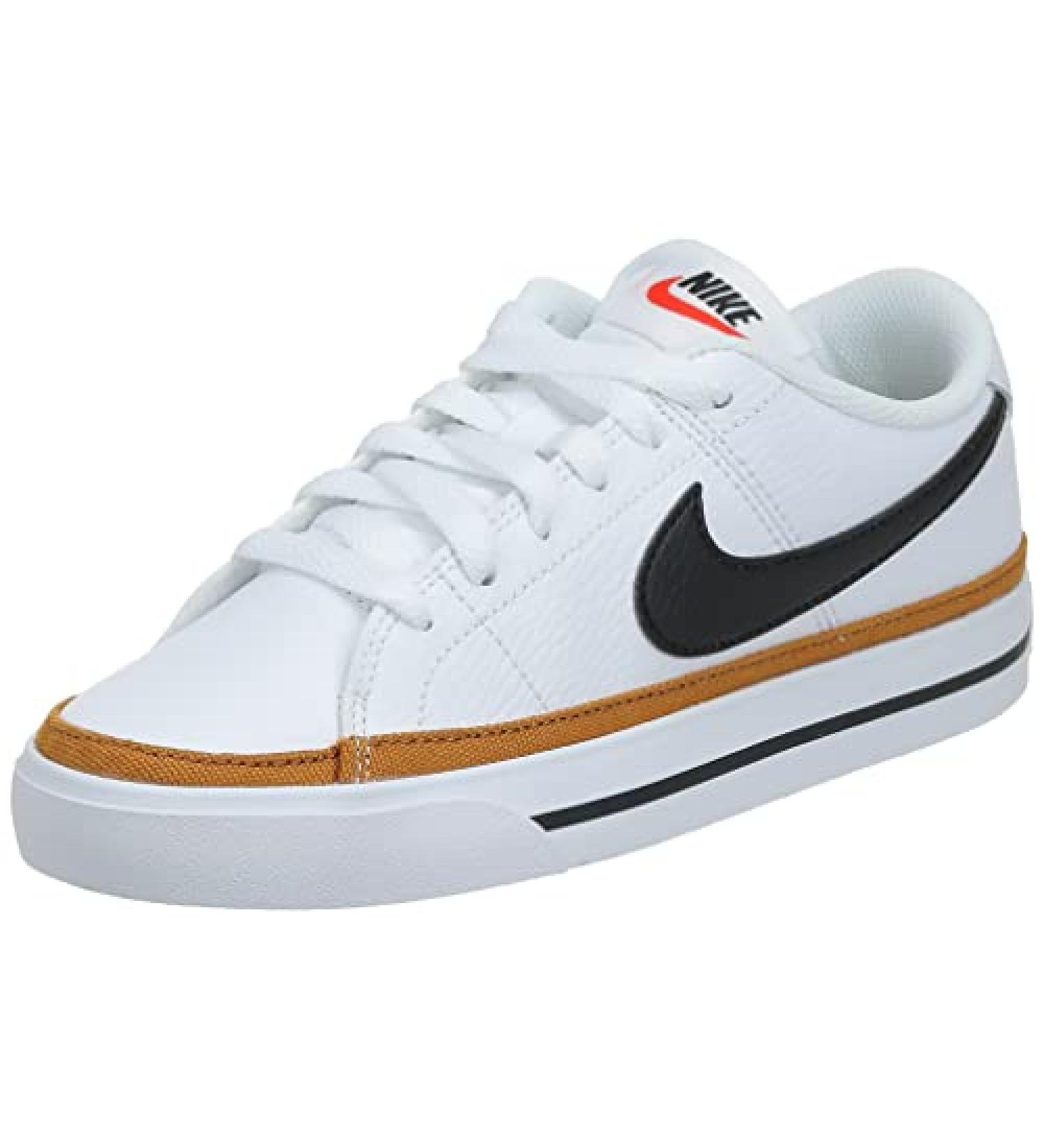 Nike Men's Court Legacy Gymnastics Shoe 10 White Black Desert Ochre | Gum Light Brown - Shop Now! - Buy Online on GoSupps.com