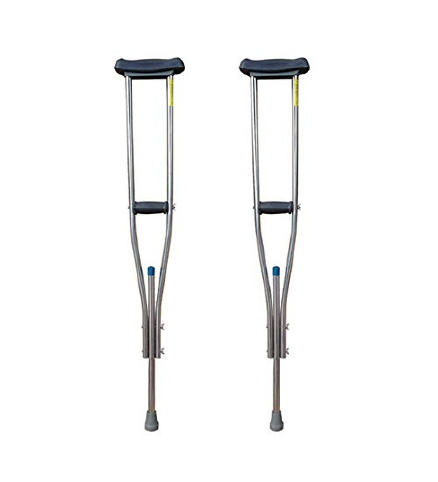 Crutch Folding Crutches 10 Stops Adjustable Underarm Bariatric Heavy-Duty Height Lightweight Aluminum Medium Adult Drive Medical Prosperous - Buy Online on GoSupps.com