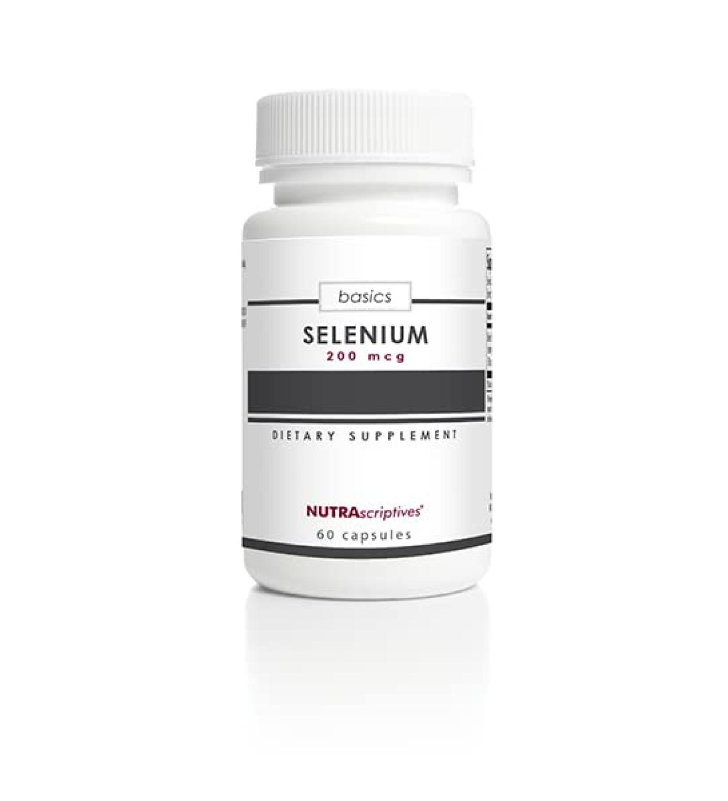 NUTRAscriptives Selenium Dietary Supplement 200 mcg - 60 Capsules