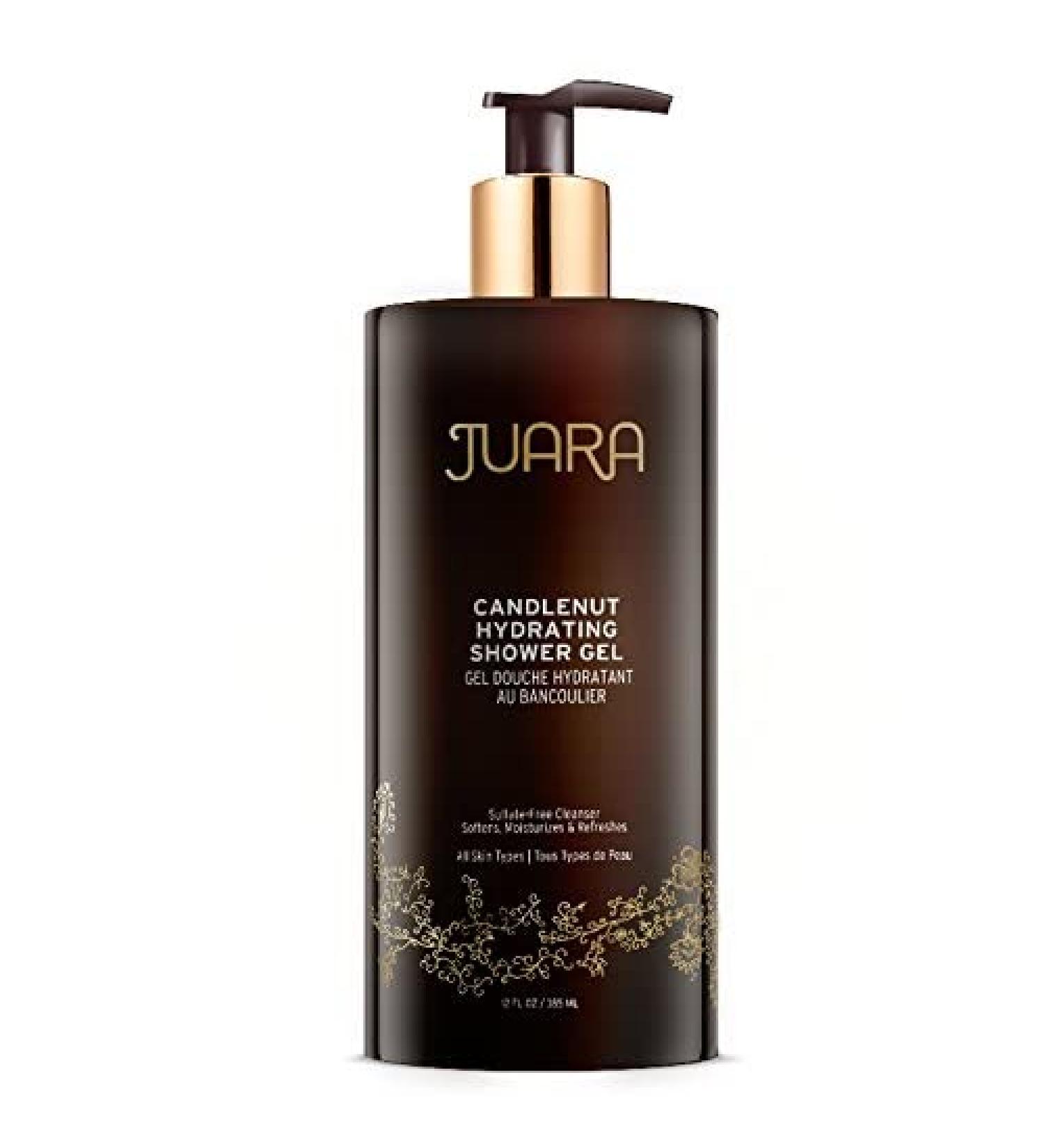 Juara Candlenut Hydrating Shower Gel - 12 oz | Moisturizing Body Wash | Natural Soap for Gentle Nourishment | Cruelty-Free & Vegan - Buy Online on GoSupps.com