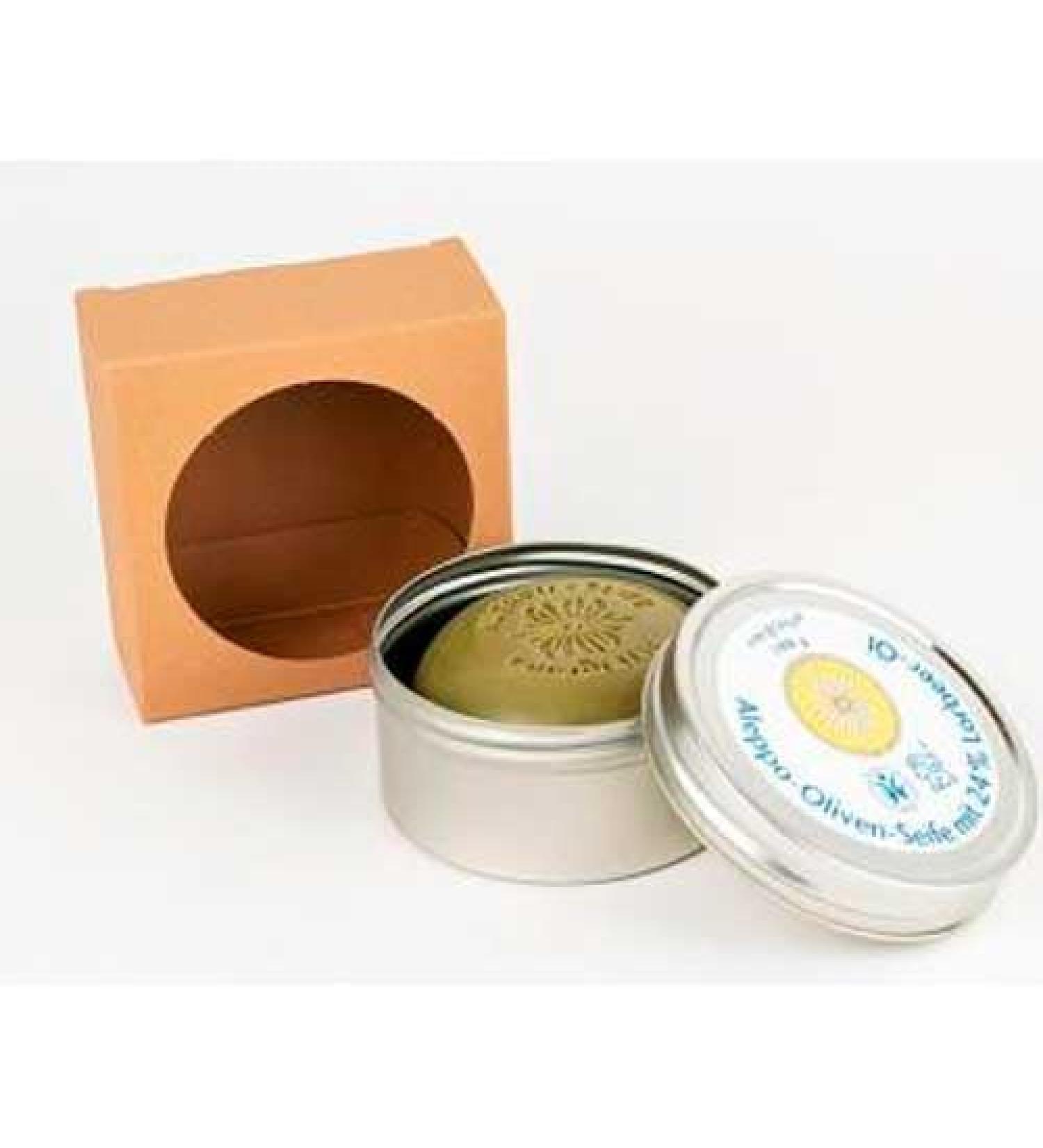 Savon du Midi Alepo 24% Bakon Soap + Laurel + Metal Box 100g