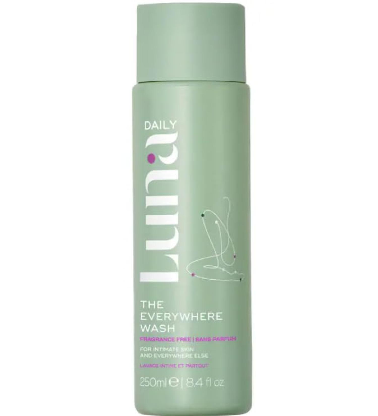 Everywhere Wash 250ml - Fragrance Free Gentle Body Wash | Travel Size Unscented Natural Hydrating pH Balanced | 8.4 Fl Oz (Pack of 1 - Buy Online on GoSupps.com