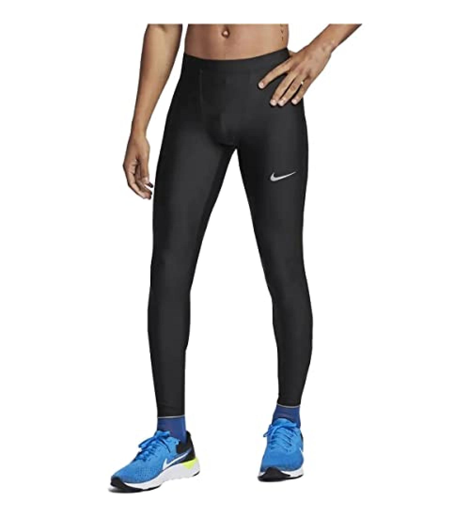 Nike Mens Dri-Fit Running Power Tight Fit Leggings Black