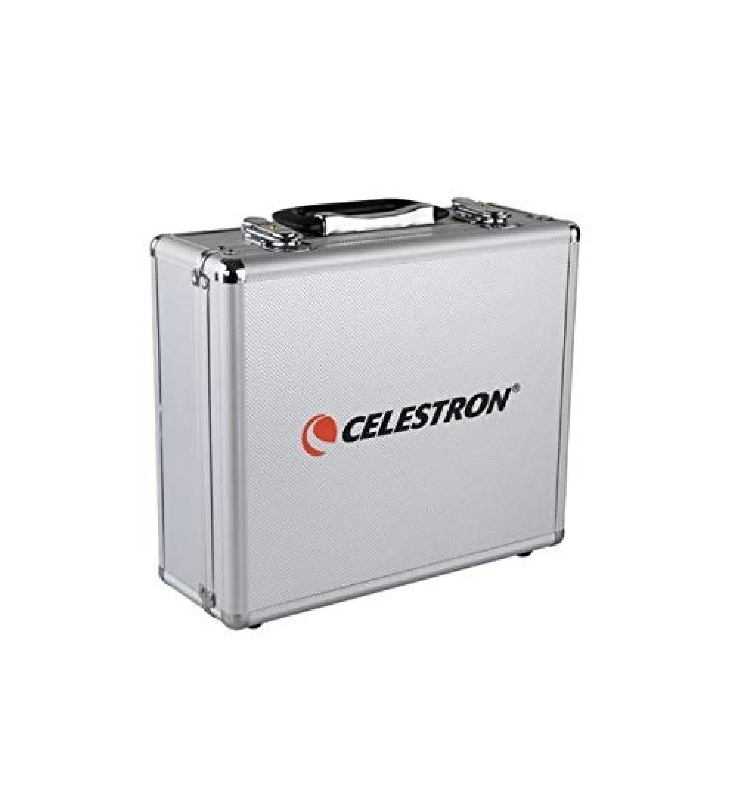 Celestron - Telescope Accessory Case for 1.25" Eyepieces - Hard Sided Aluminum Carrying Case for 1.25" Eyepieces and Filters - Die-Cut Foam Cushion Lining