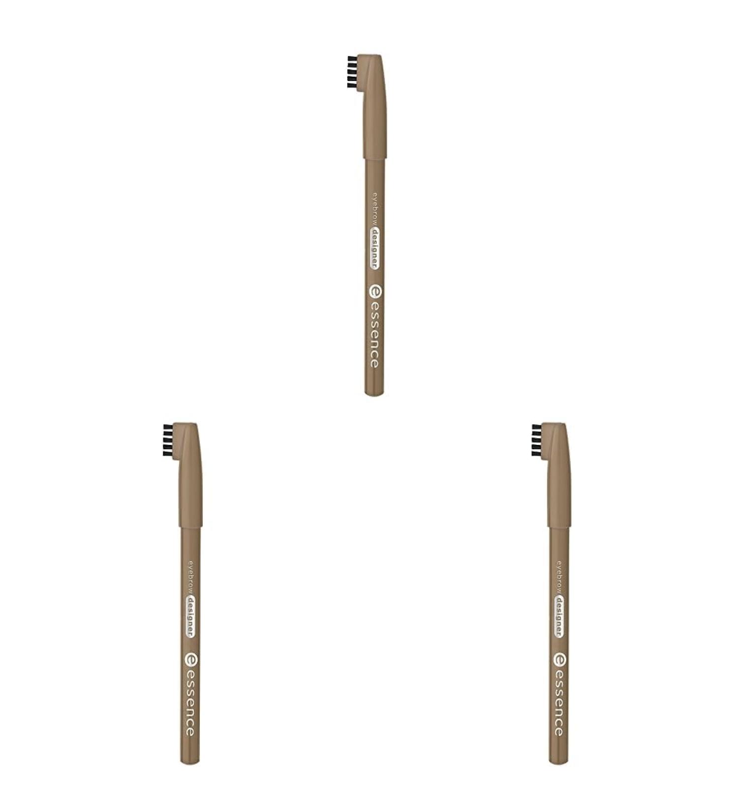 Essence Eyebrow Designer Eye Pencil No. 04 Blonde - Vegan Microplastics Free 3 Pack for Defined Brows - Buy Online on GoSupps.com