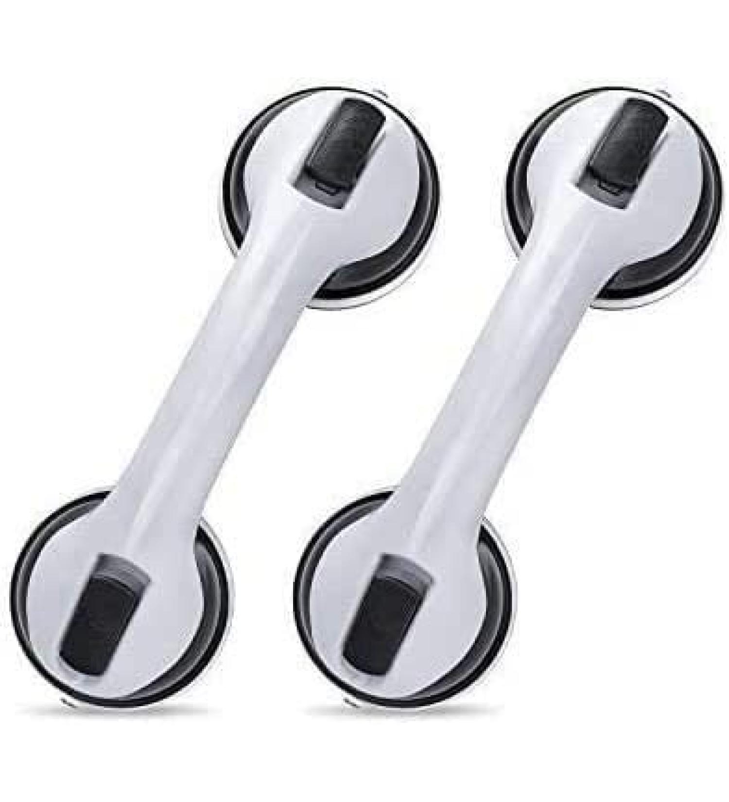 2 Pack Suction Grab Bar -12 Shower Handle & Bathroom Balance Bar wit - Grip Bath for Bathroom - Safety Hand Rail Support - Handicap Elderly Senior Assist Bath Handle 4" Cup - Buy Online on GoSupps.com