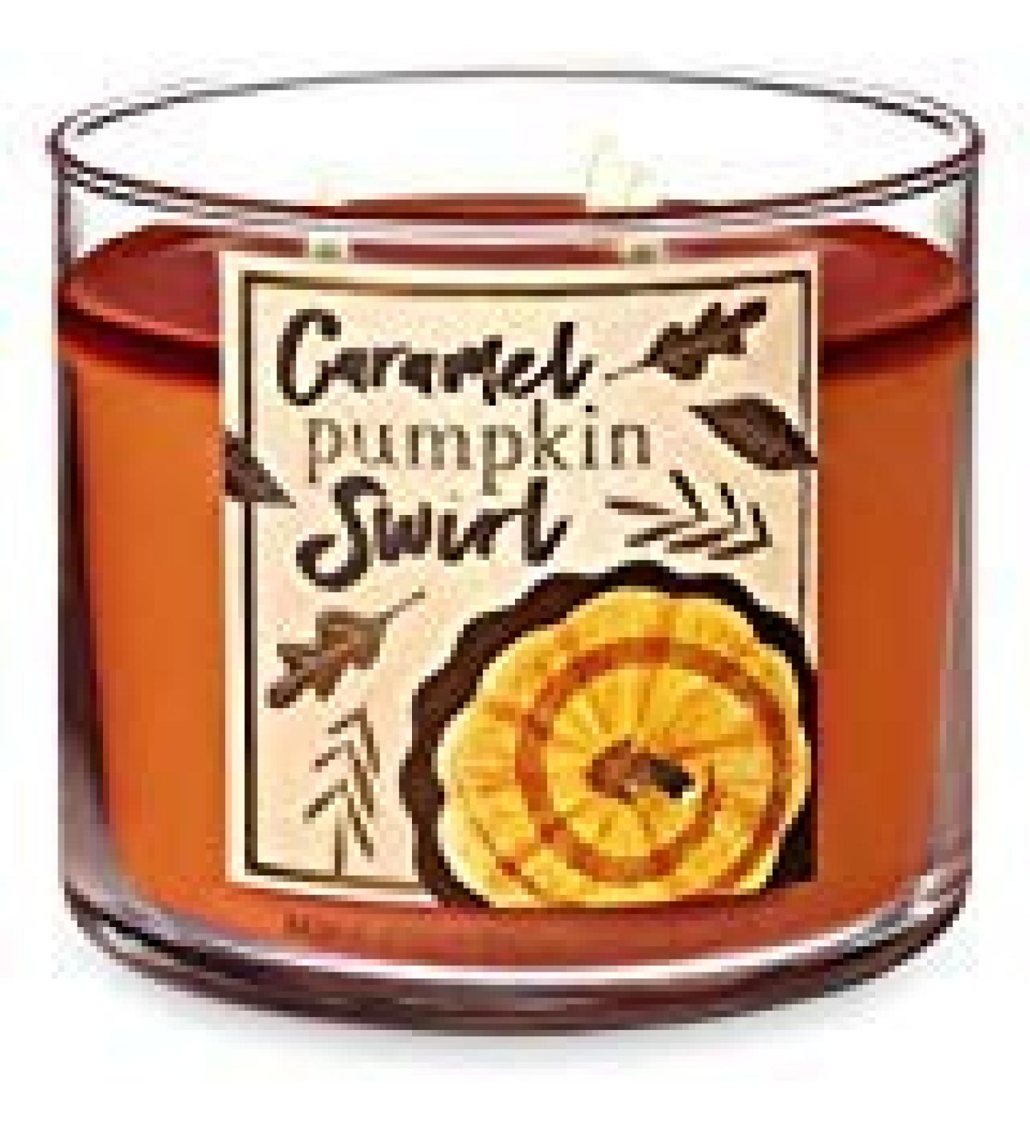 Bath & Body Works 3-Wick Scented Candle in Caramel Pumpkin Swirl