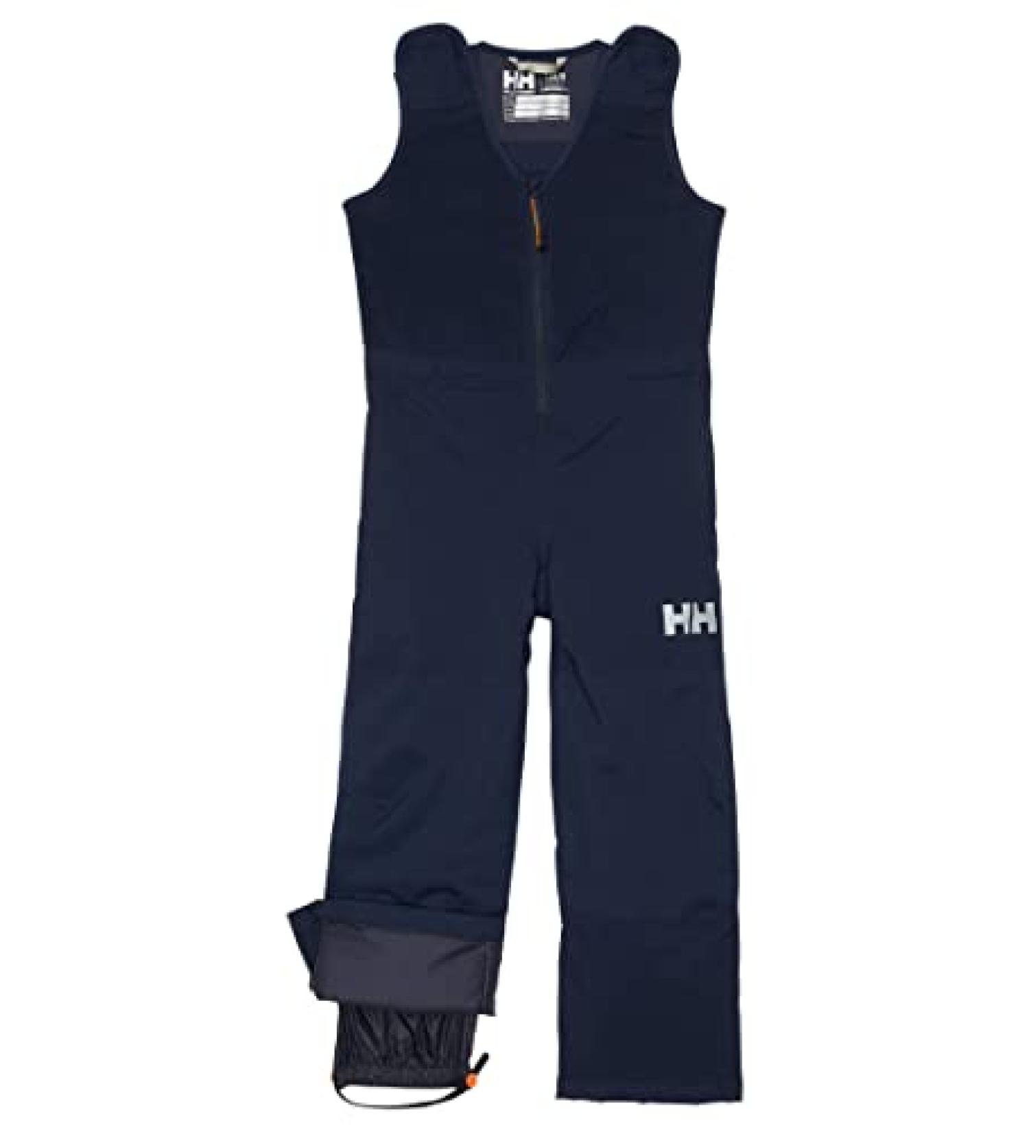 Helly-Hansen unisex-child Kids Vertical Insulated Waterproof Legs Bib Pant 598 Navy 7 Years