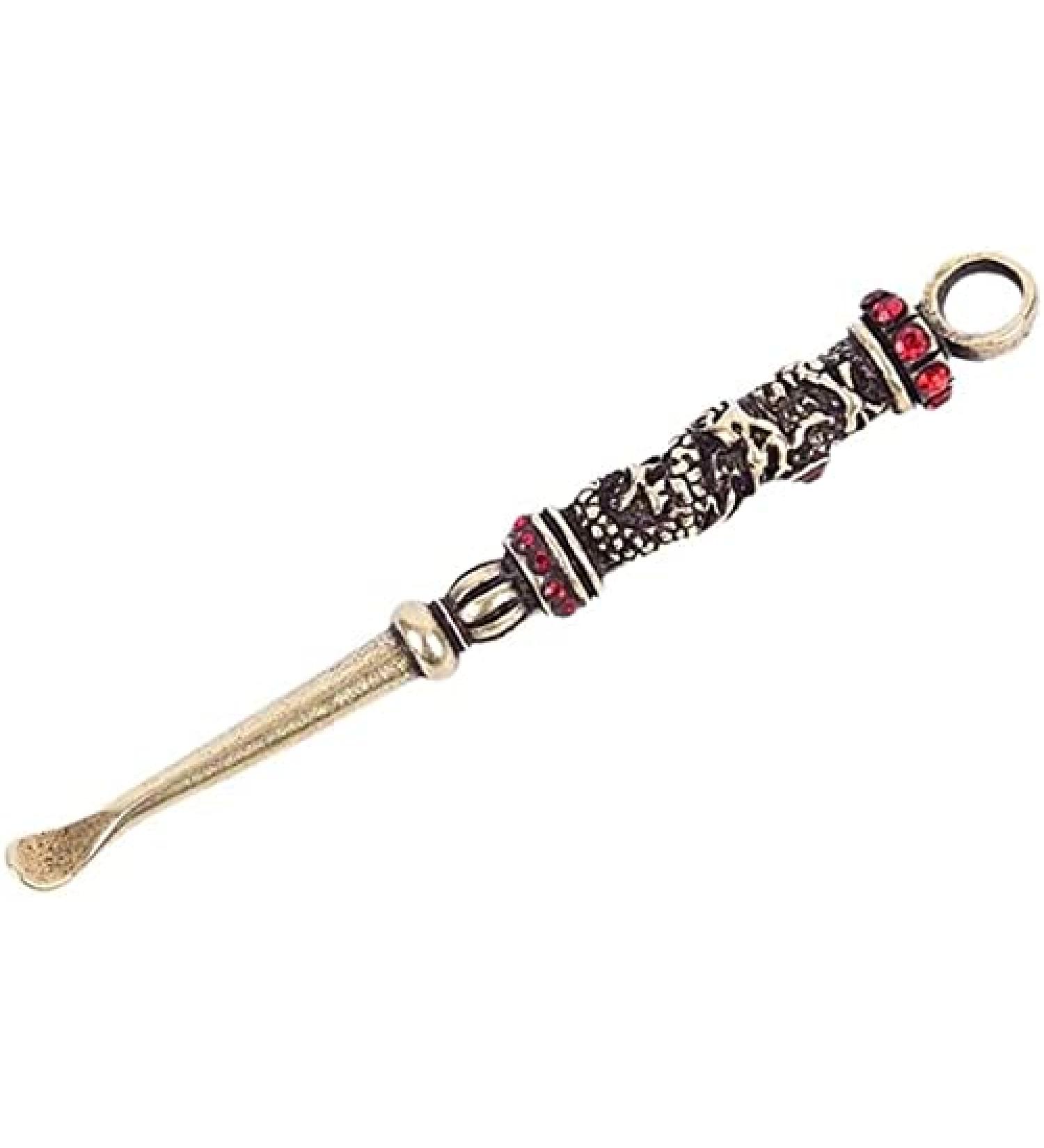 KouRy Retro Brass Dragon Ear Spoon - Portable Ear Cleaning Tool & Ear Wax Remover | Ideal Gift Keychain - Buy Online on GoSupps.com