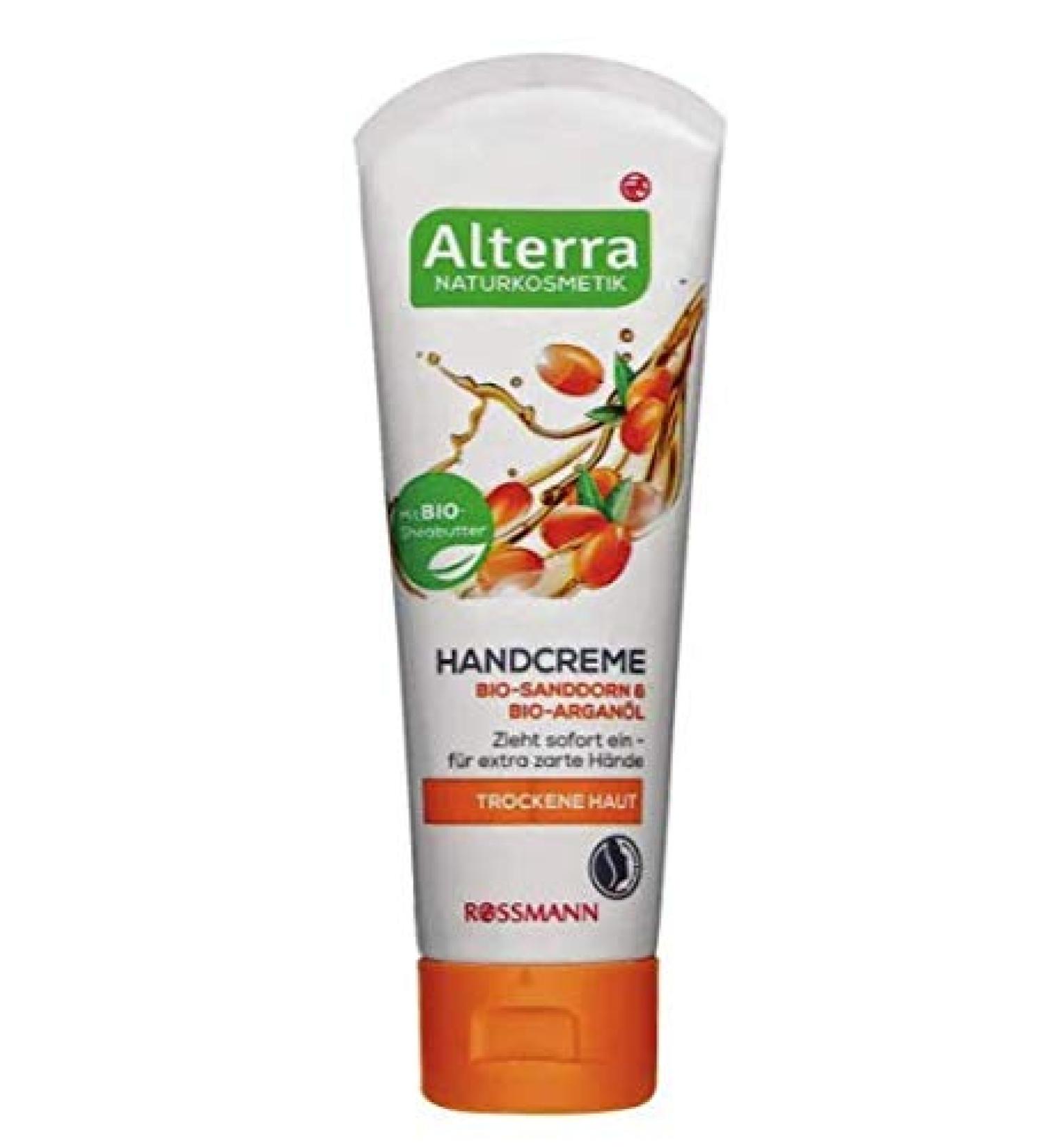 Hand cream organic sea buckthorn & organic argan oil - for dry skin