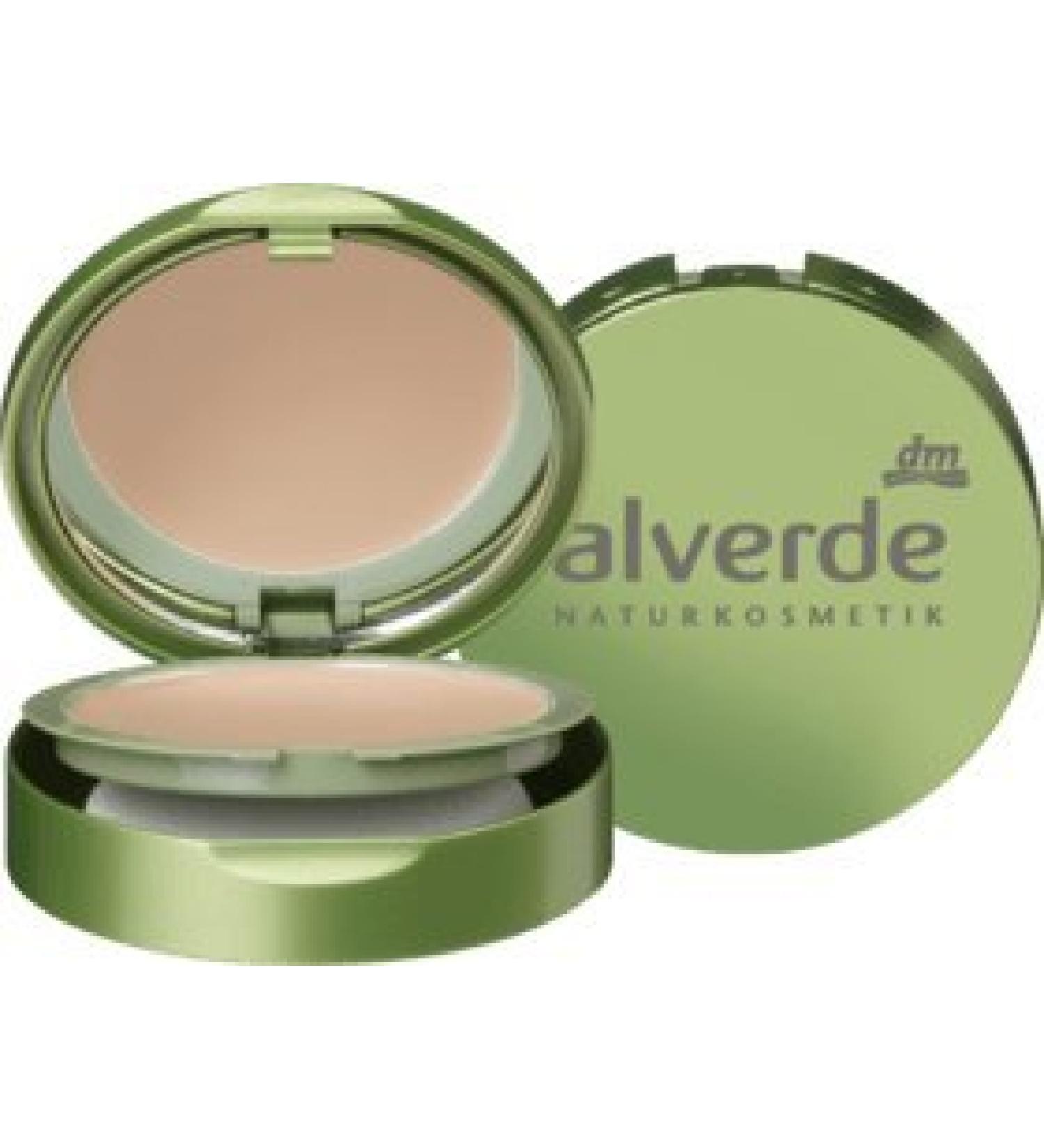 alverde Natural cosmetics vegan compact makeup beigepink 030 1 pc