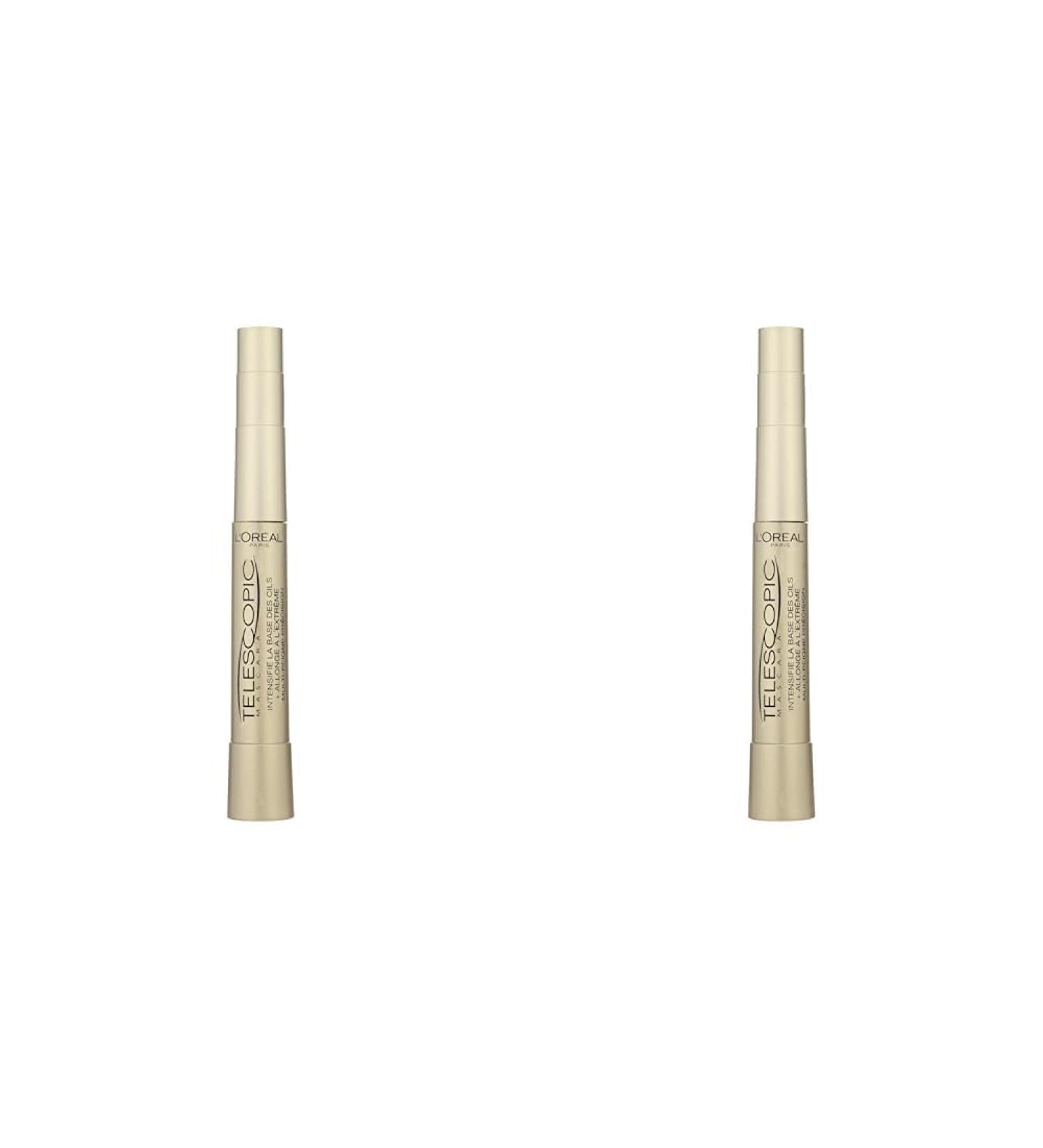 L'Or al Paris Black Telescopic Gold Mascara - 2 Pack (8 ml Each) | Precision & Length for Stunning Lashes - Buy Online on GoSupps.com