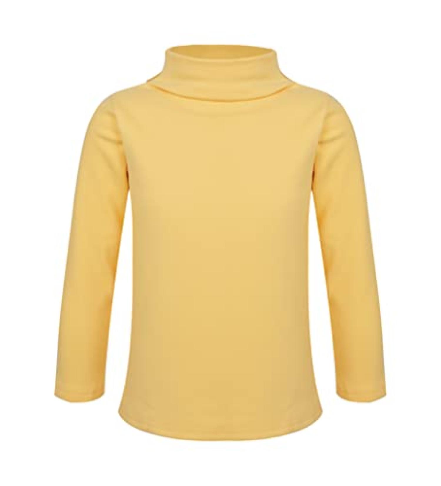 YONGHS Kids Turtleneck Long Sleeve T-Shirt | Yellow | 7-8 Years - Buy Online on GoSupps.com