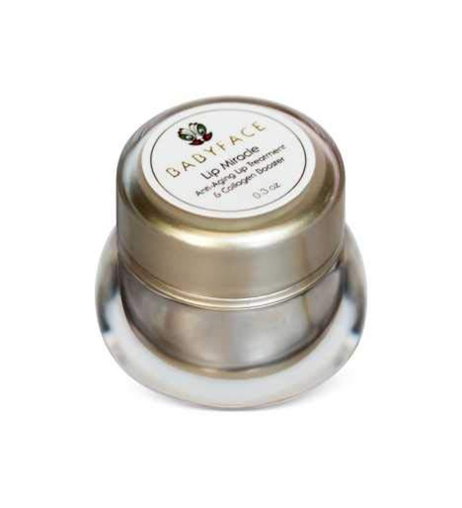 Babyface Hydrating Miracle Lip Balm Peptide-Infused Treatment for Wrinkles Lip Lines & Collagen Support with Matrixyl 3000 & Plant Stem Cells (Unflavored)