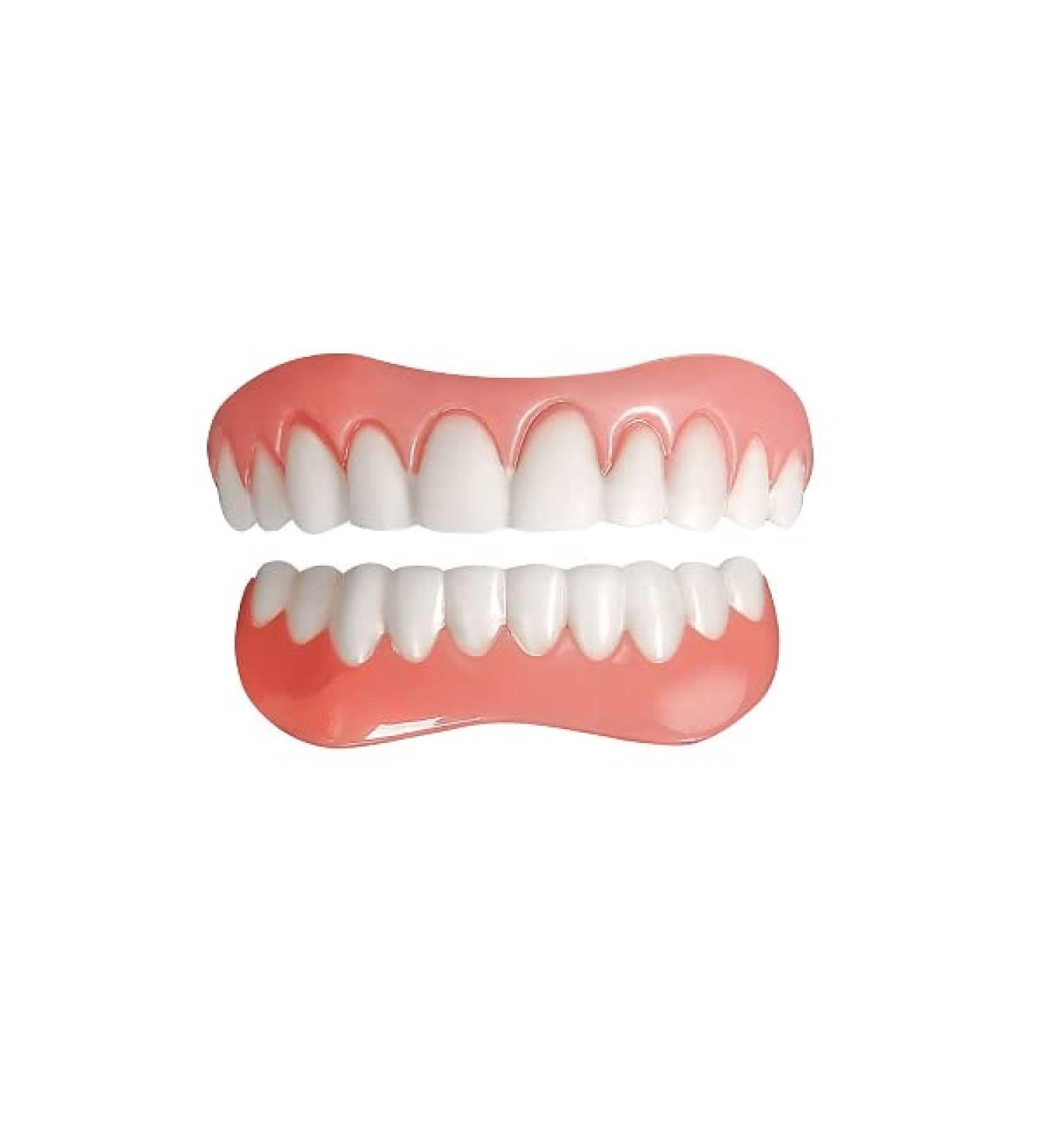 Ecoodisk Fake Teeth Comfortable Cosmetic Dental Replacement for Upper & Lower Jaw | Perfect Fit for Enhanced Smile - Buy Online on GoSupps.com