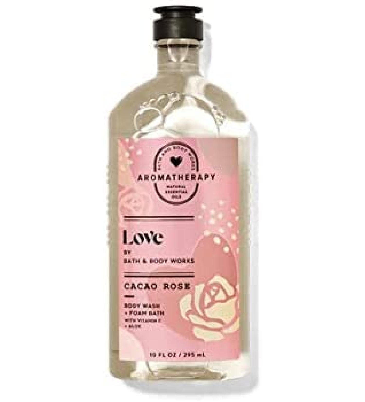 Aromatherapy Love: Cacao Rose Body Wash + Foam Bath 10 fl oz / 295 mL