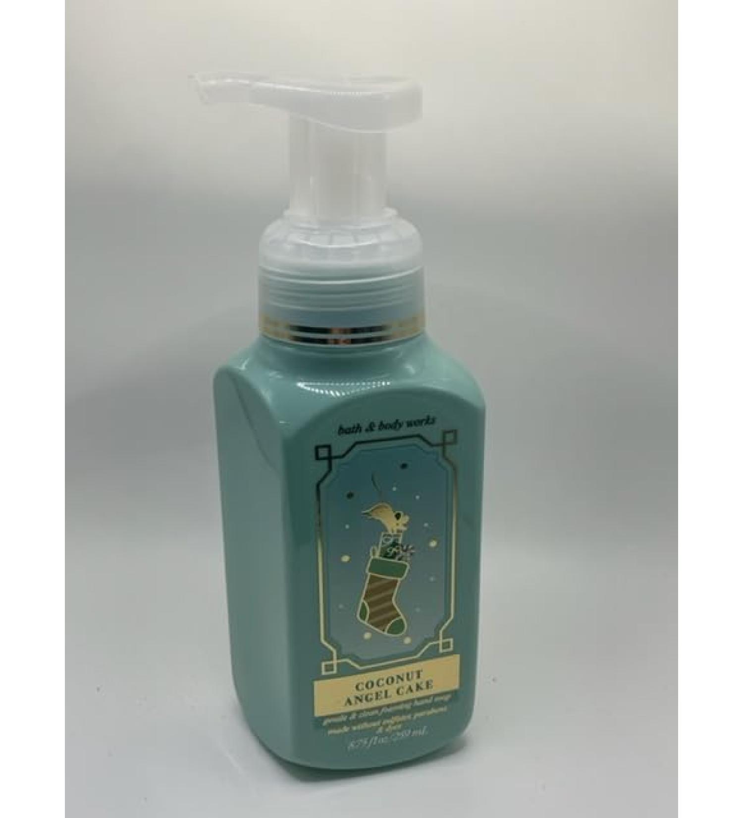 Coconut Angel Cake Gentle Foaming Hand Soap 8.75 Ounce Full Size Pump Bottle White Barn