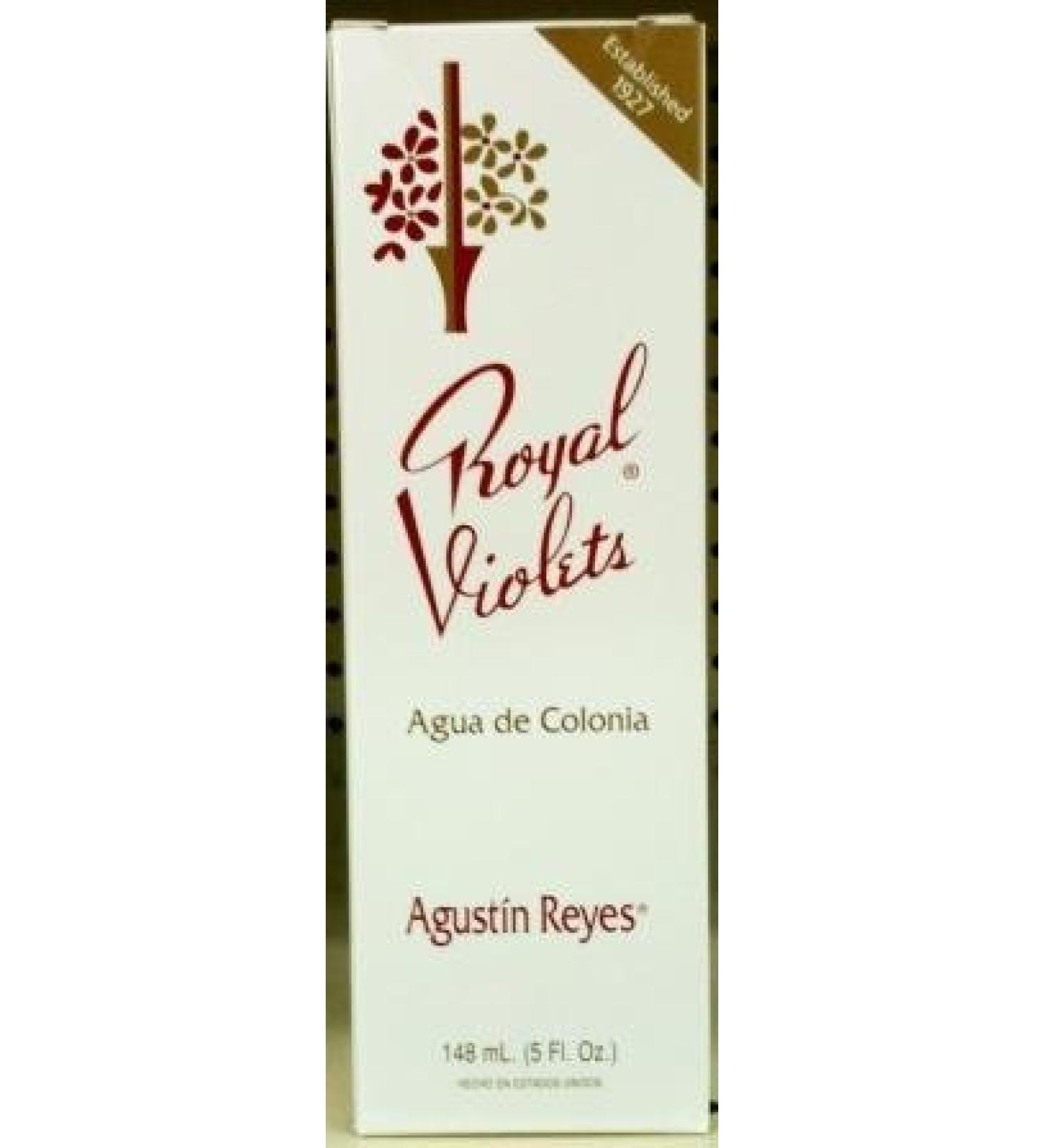 Royal Violets By Agustin Reyes 5 Oz Agua De Colonia Eau De Cologne Glass Bottle by Royal Violets