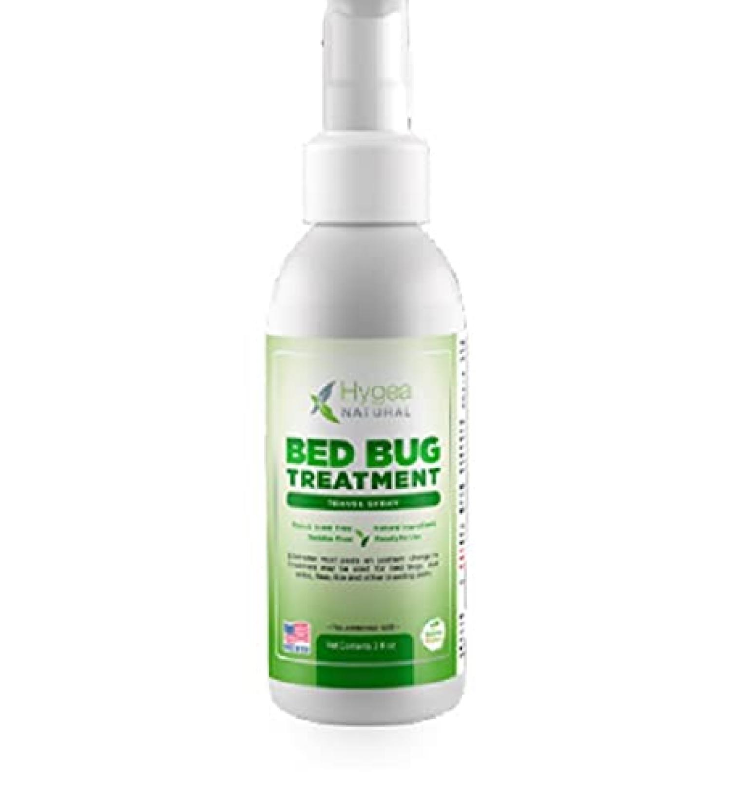 Hygea Natural Bed Bug & Lice Killer Travel Spray - TSA Approved - Fast Acting Protection for Hotels & Suitcases - Non Toxic - 3 oz - Buy Online on GoSupps.com