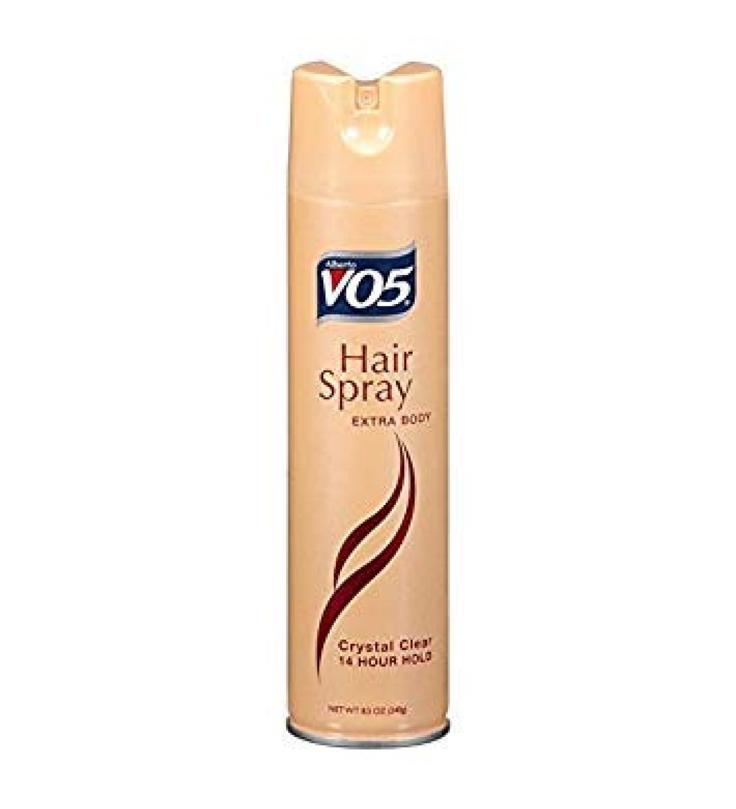 VO5 Hairspray Extra Body Crystal Clear 8.5 oz ( Packs of 8)