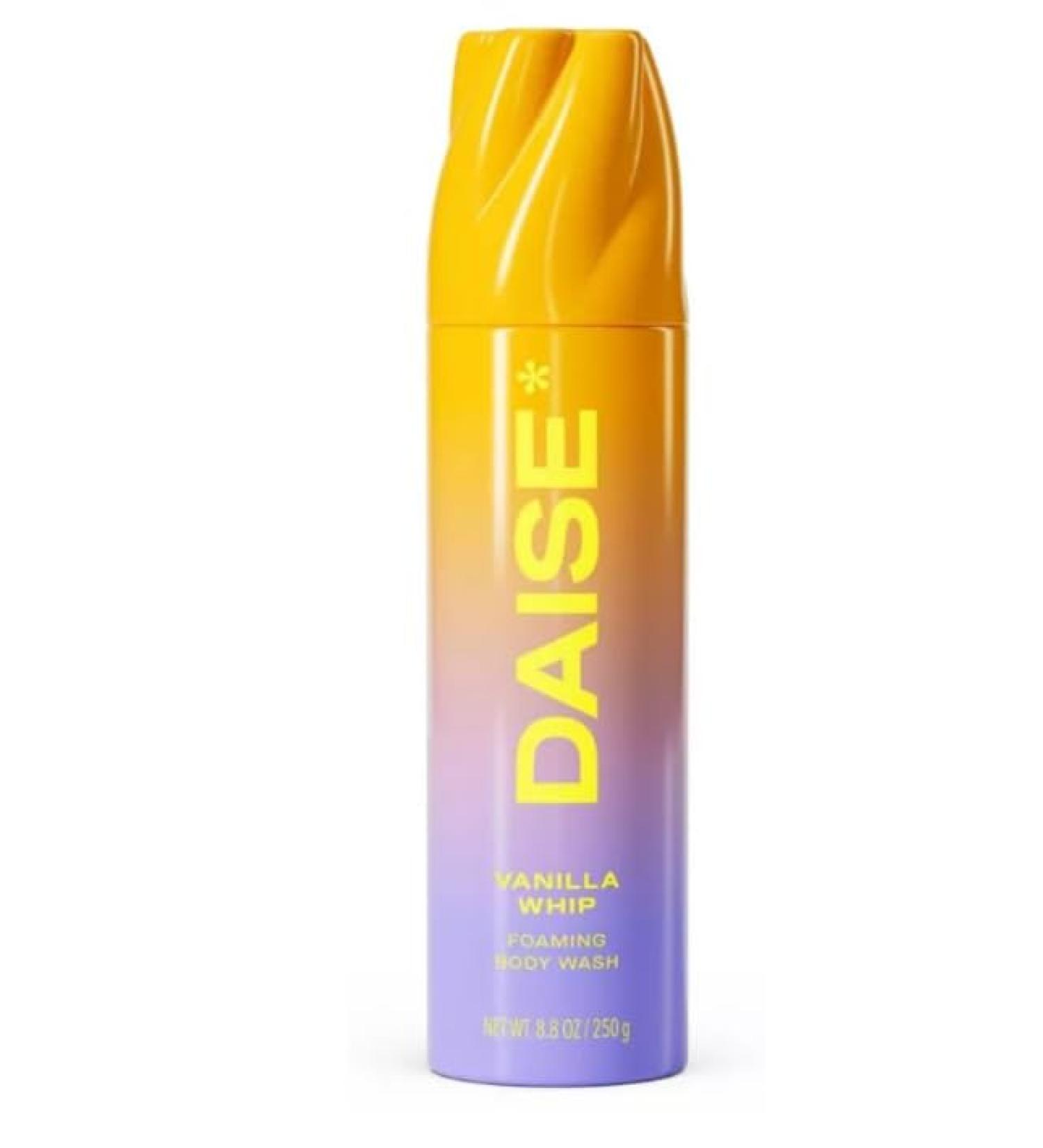 DAISE Vanilla Foaming Body Wash 8.8 Oz Pump Dispenser Gentle Cleansing Formula Pack of 1