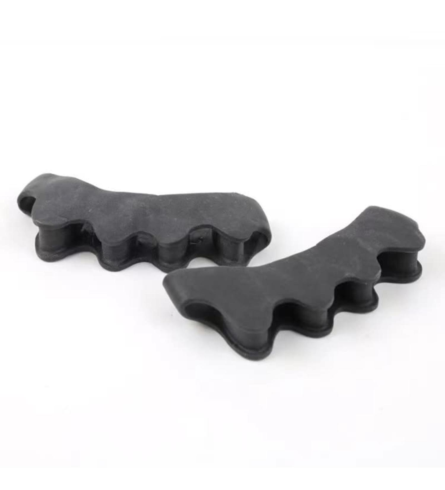 Functional Fitness Toe Separators - Foot Pain Relief for Plantar Fasciitis - Fix Bunions and Correct Toes - Crossfit Toe Spacers in Dark Black-A - Buy Online on GoSupps.com