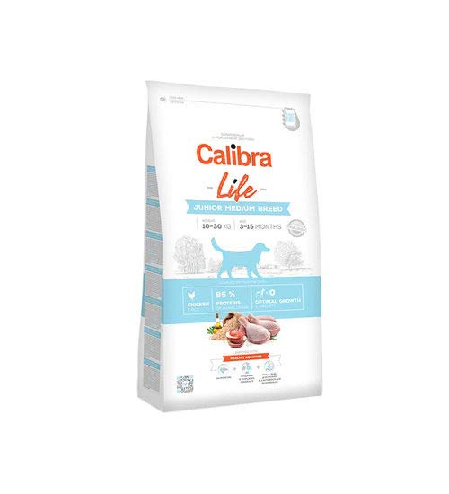 CALIBRA Dog Life Junior Medium Breed Pollo 2.5KG